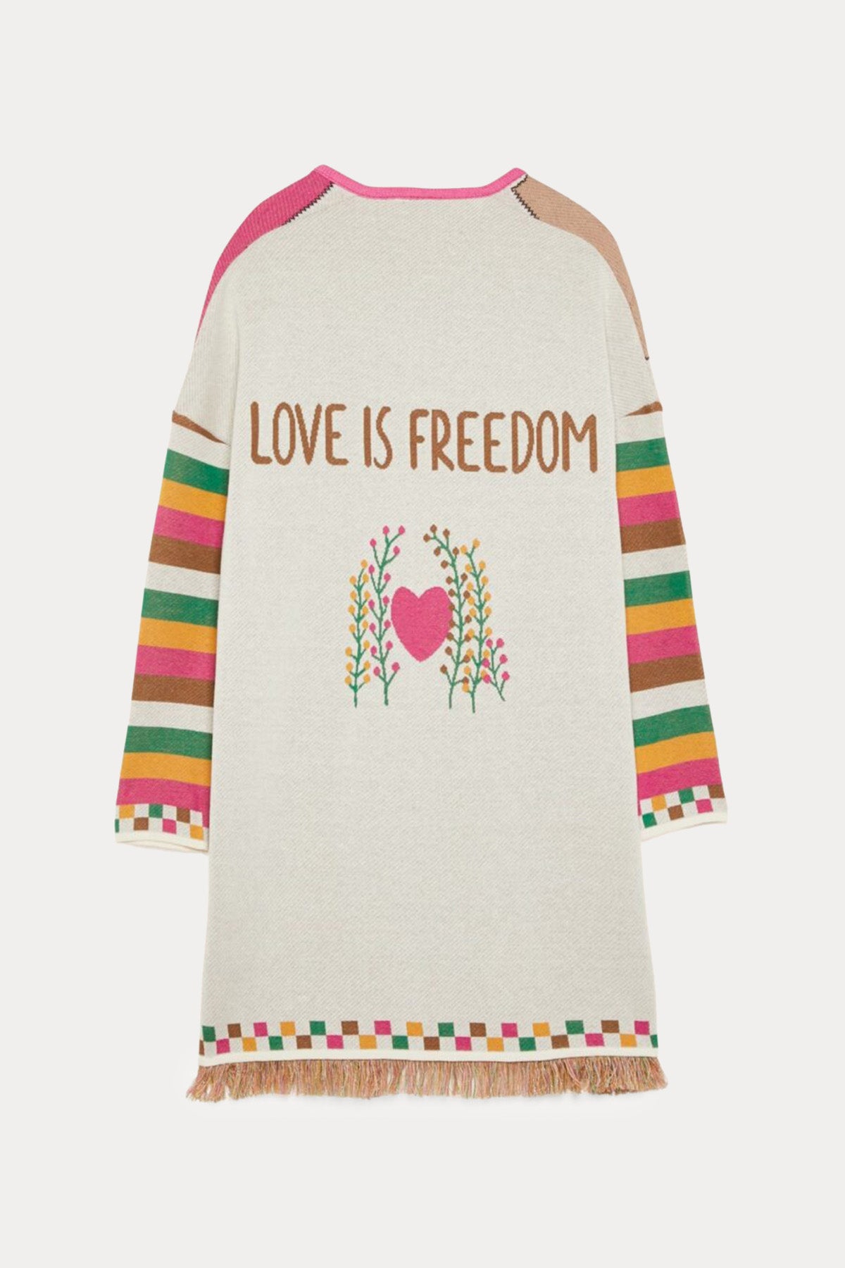 Meme Road Blok Renkli Desenli Ceket-Libas Trendy Fashion Store