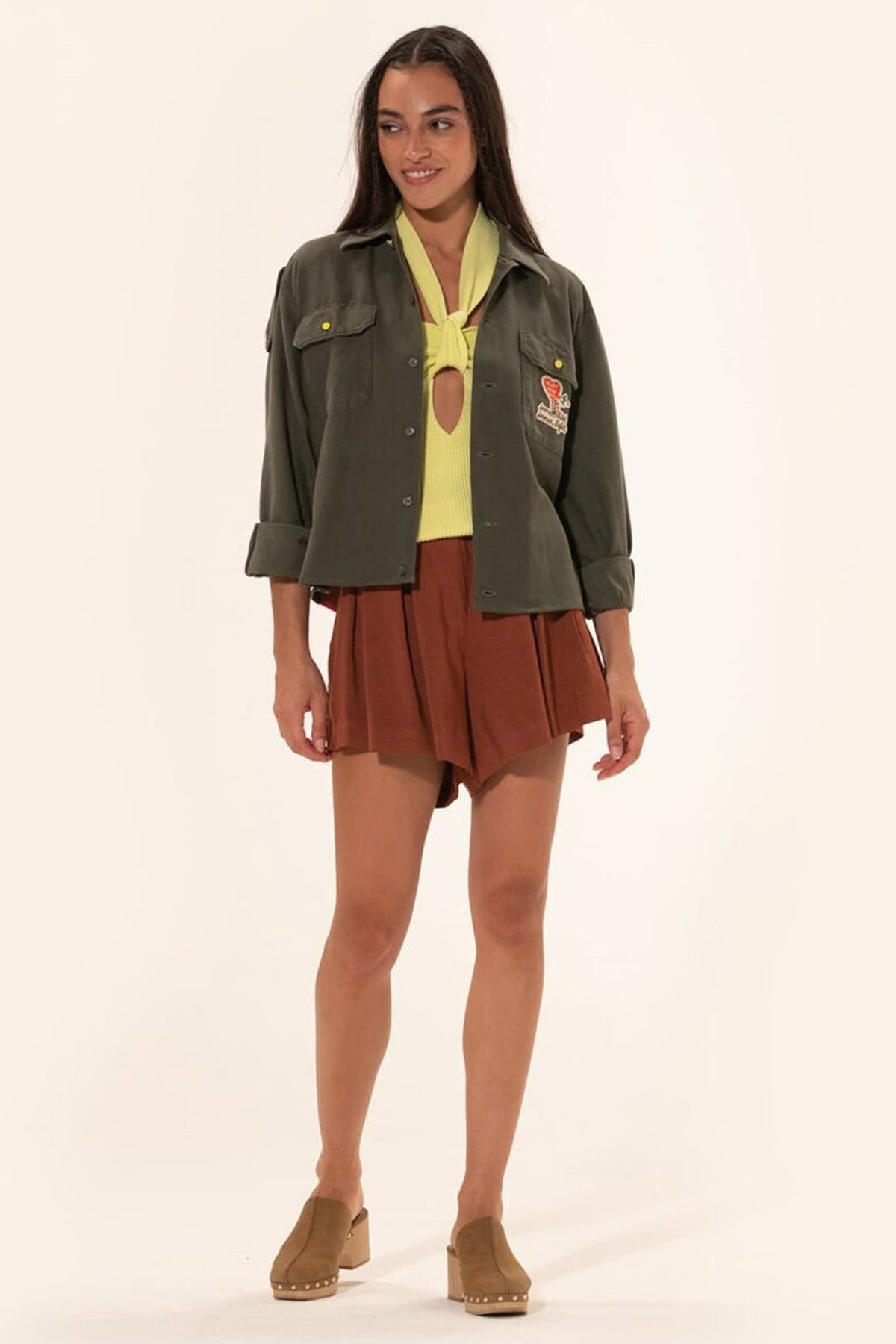 Meme Road Boyundan Bağlamalı Streç Bluz-Libas Trendy Fashion Store