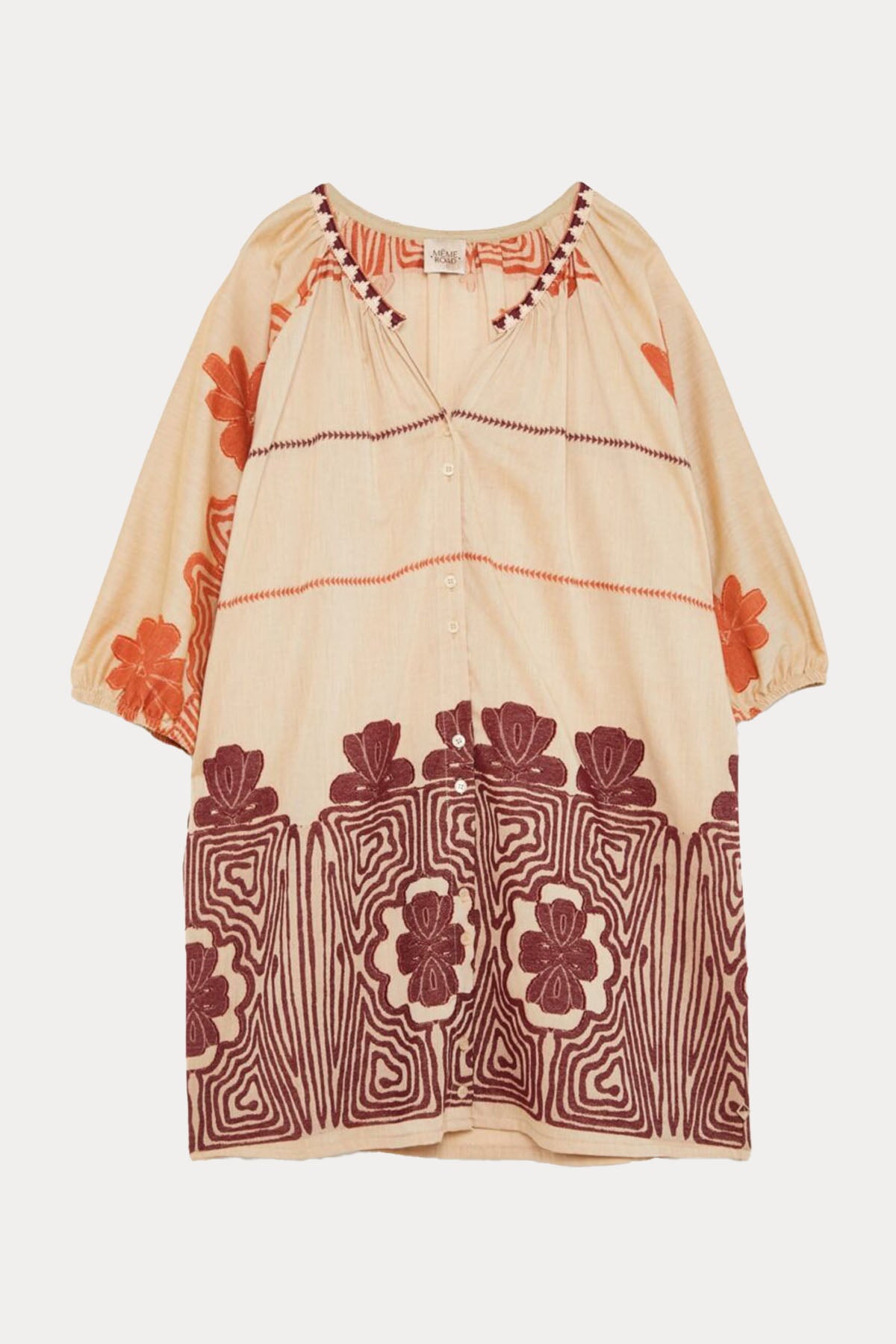 Meme Road V Yaka Örgü Detaylı Dizüstü Elbise-Libas Trendy Fashion Store