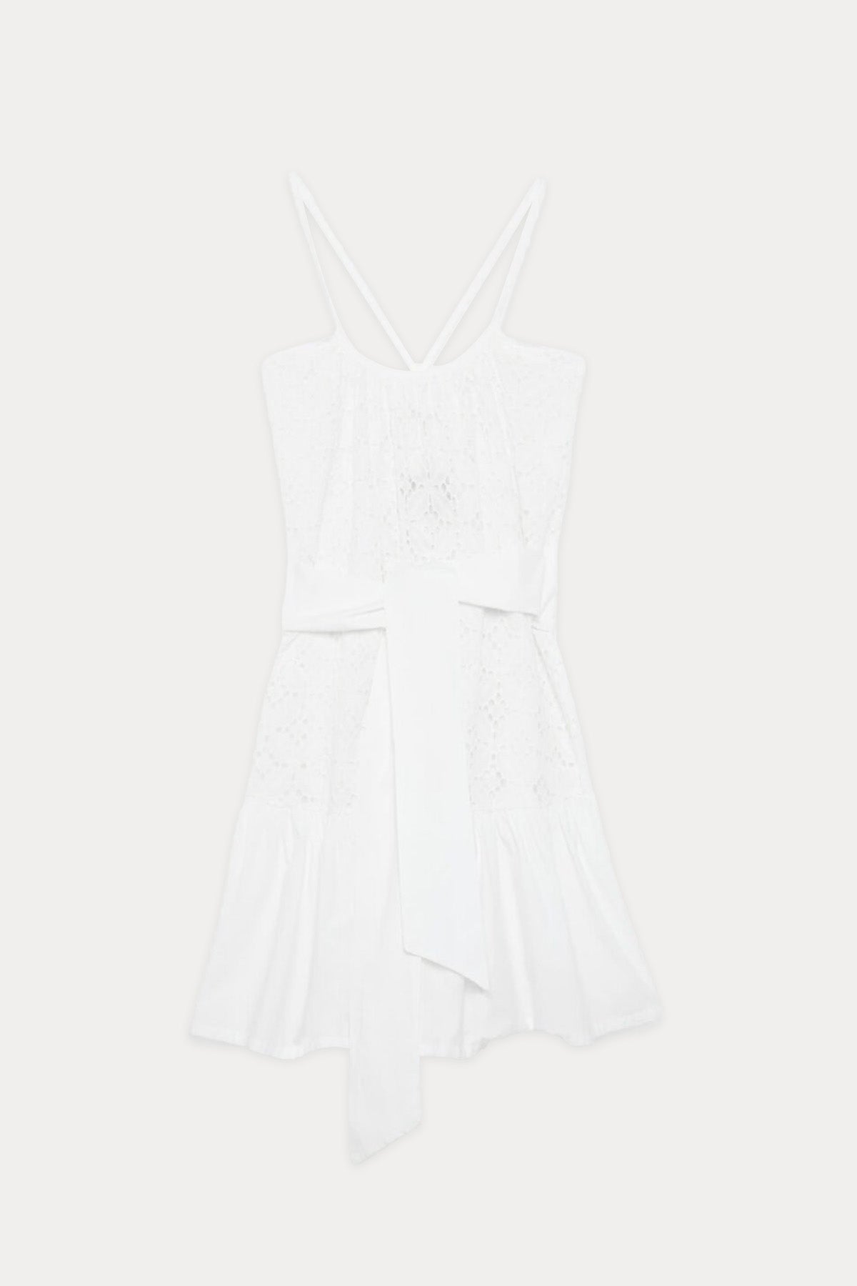 Meme Road İp Askılı Belden Kuşaklı Mini Elbise-Libas Trendy Fashion Store