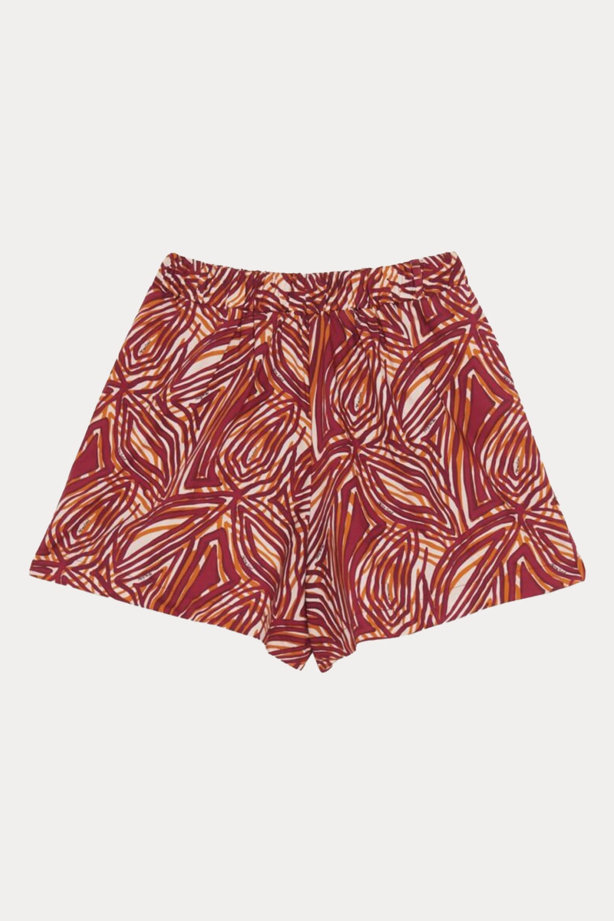 Meme Road Yüksek Bel Desenli Şort-Libas Trendy Fashion Store