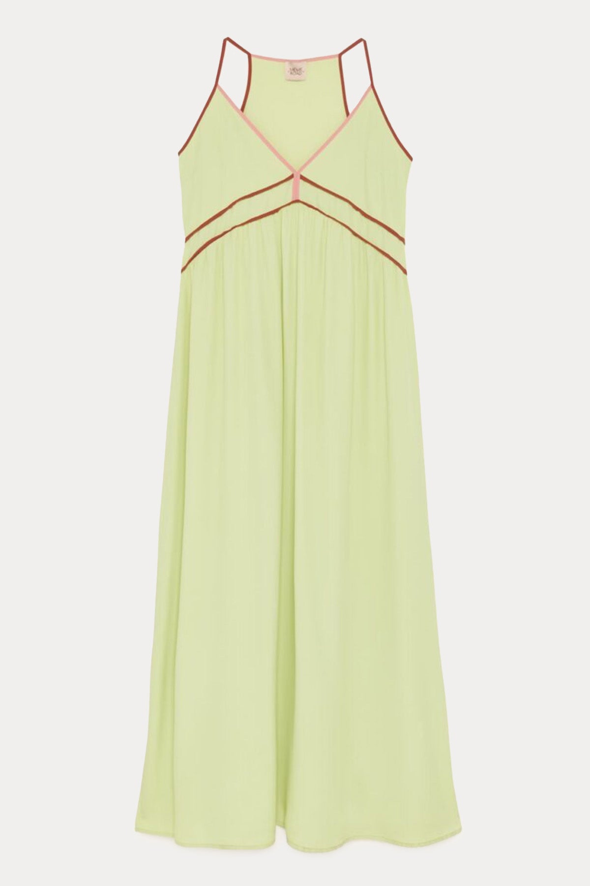 Meme Road Askılı Derin V Yaka İpekli Maxi Elbise-Libas Trendy Fashion Store