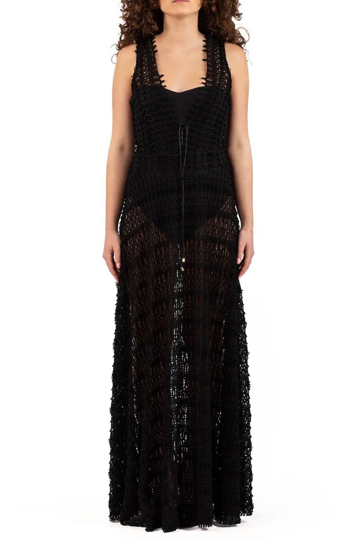 Hanita Geniş Askılı Maxi Elbise-Libas Trendy Fashion Store