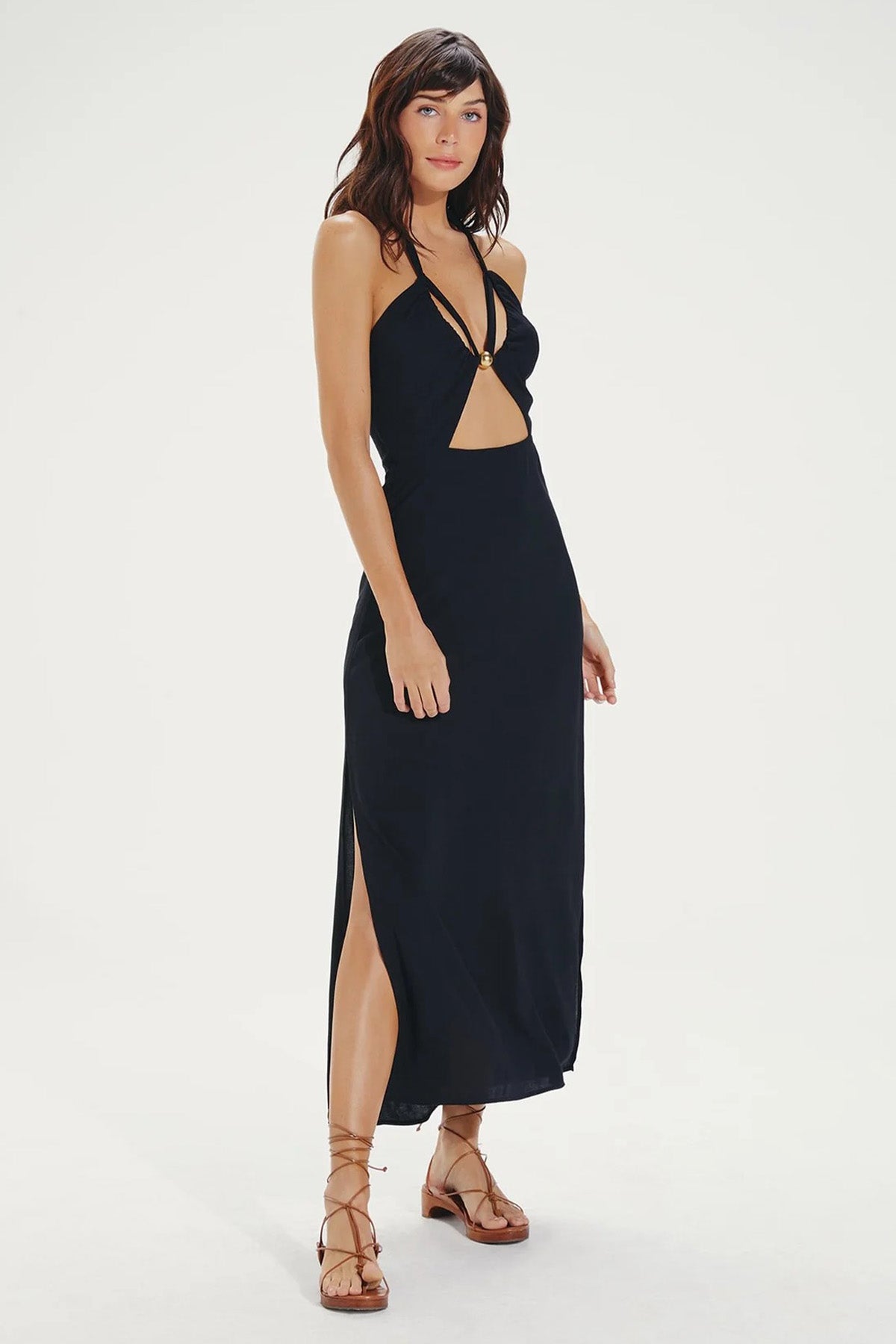 Vix Lidia İpekli Maxi Elbise-Libas Trendy Fashion Store