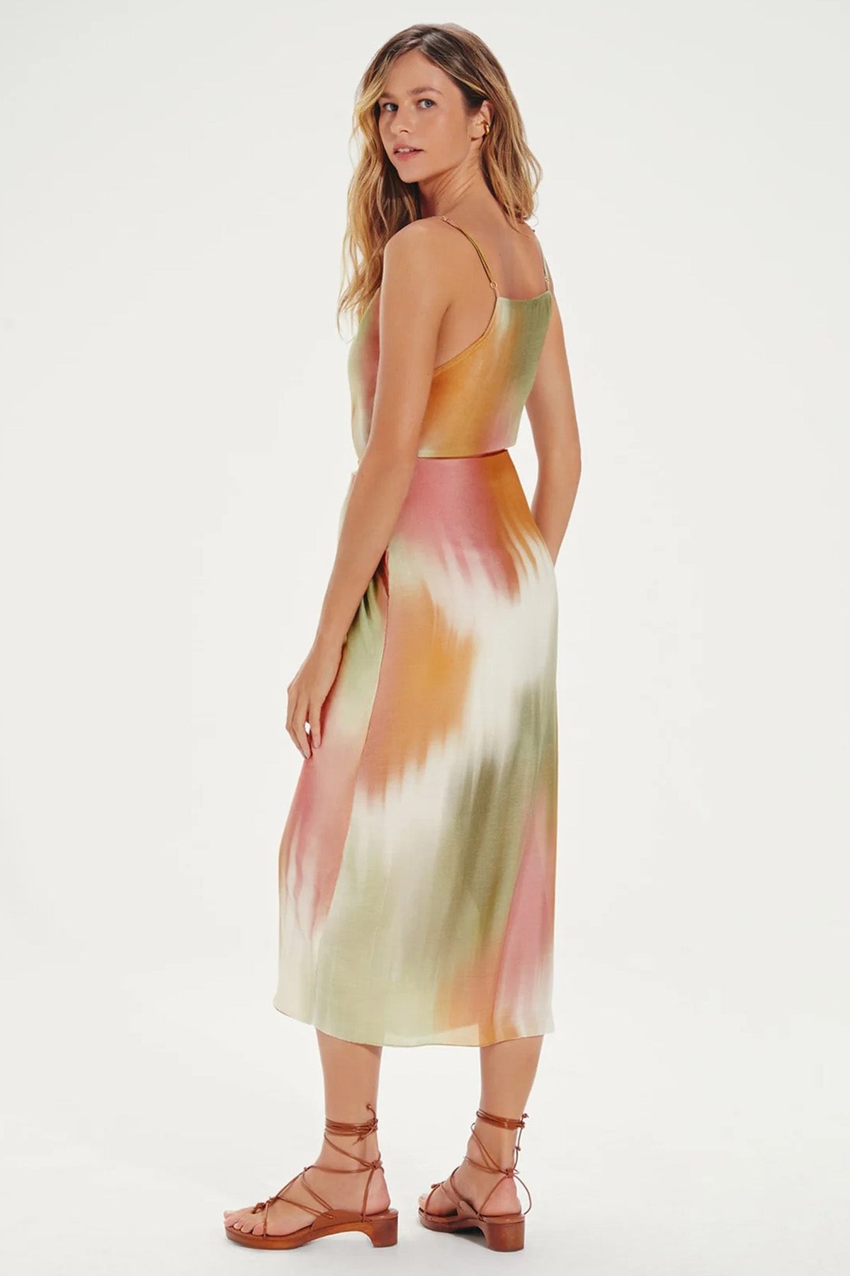 Vix Gisa İpekli İp Askılı Midi Elbise-Libas Trendy Fashion Store