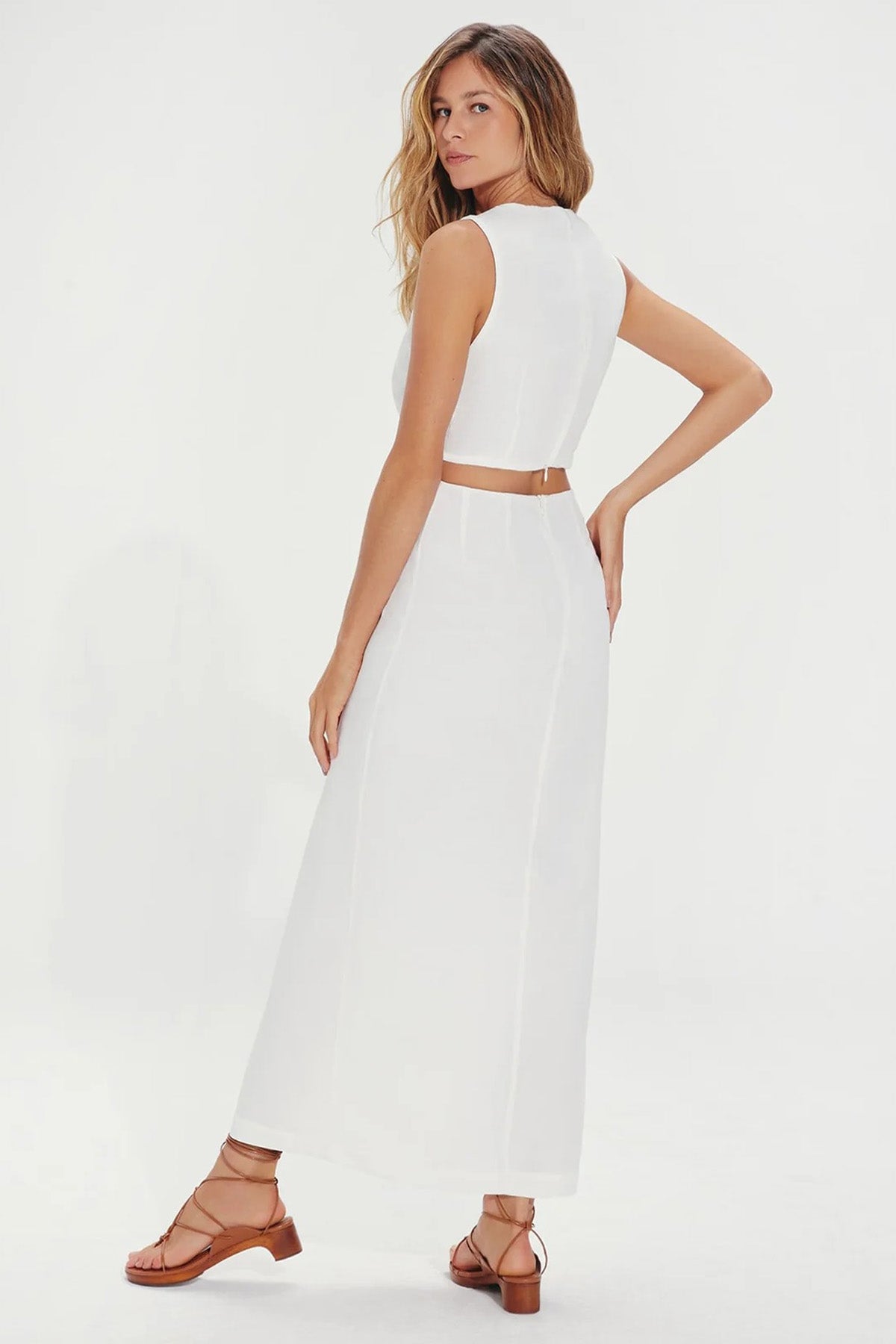 Vix Gracie Maxi Keten Elbise-Libas Trendy Fashion Store