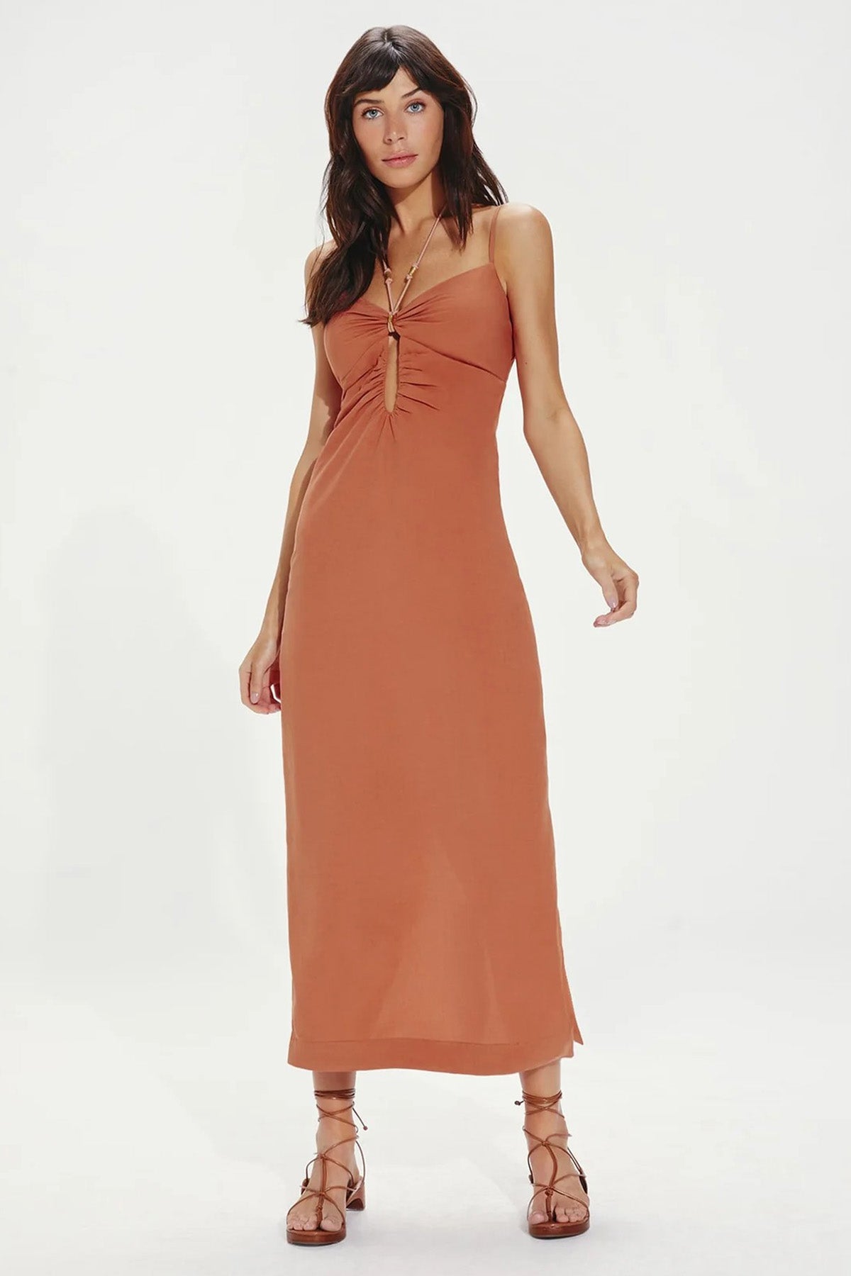 Vix Daisy Maxi Keten Elbise-Libas Trendy Fashion Store