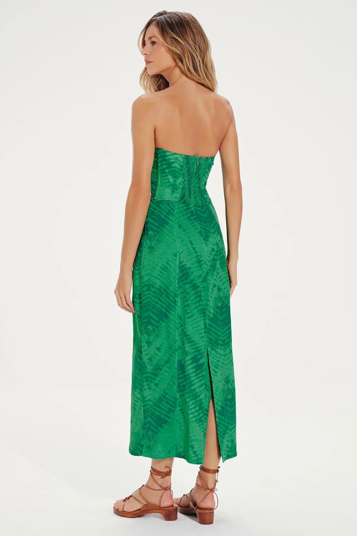 Vix Lizzy Staplez Midi Keten Elbise-Libas Trendy Fashion Store