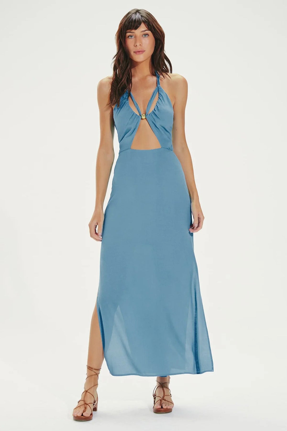 Vix Lidia İpekli Maxi Elbise-Libas Trendy Fashion Store