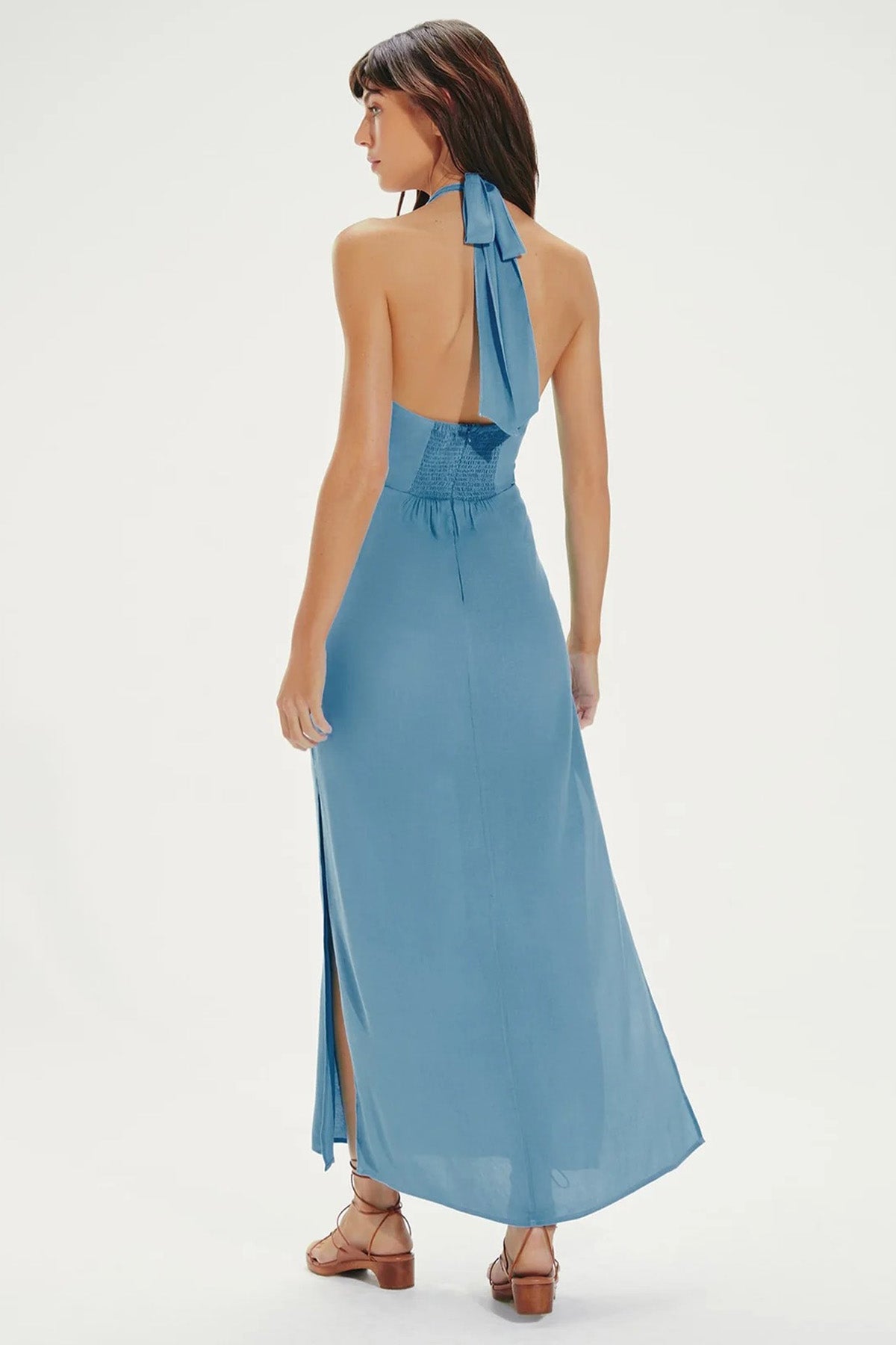 Vix Lidia İpekli Maxi Elbise-Libas Trendy Fashion Store