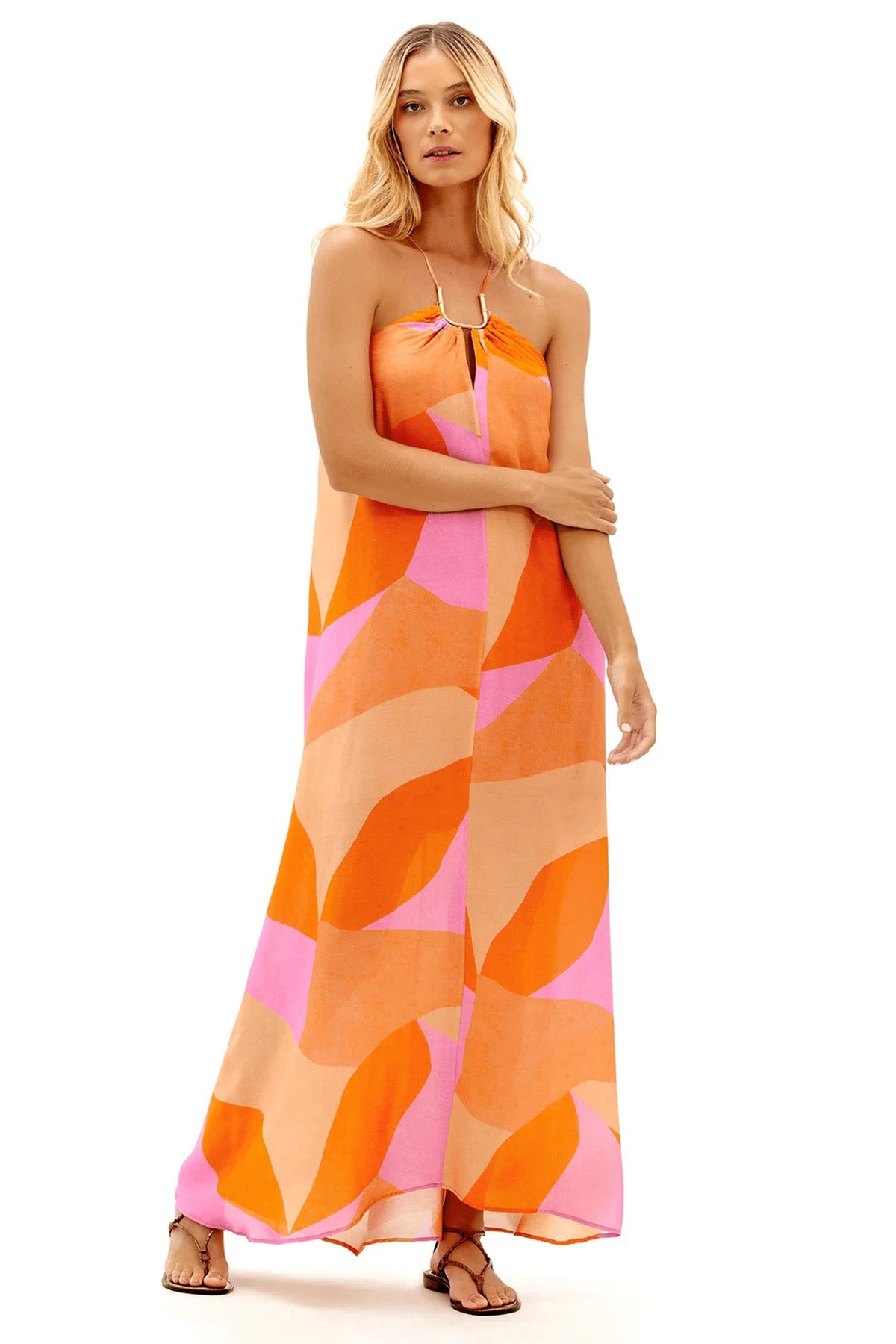 Vix Emily İpekli Maxi Elbise-Libas Trendy Fashion Store