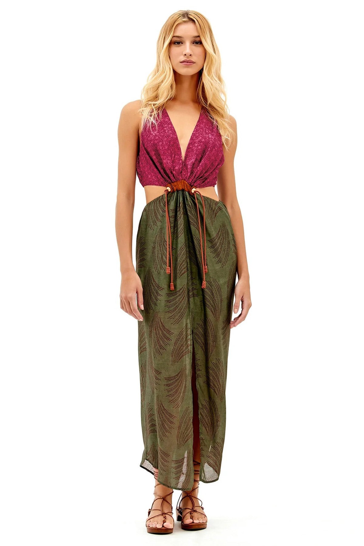 Vix Nayara İpekli Maxi Elbise-Libas Trendy Fashion Store