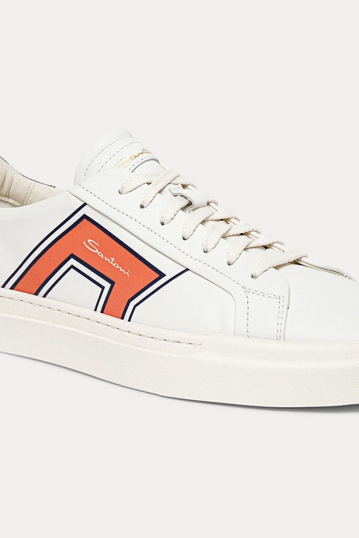 Santoni Double Buckle Deri Sneaker Ayakkabı-Libas Trendy Fashion Store