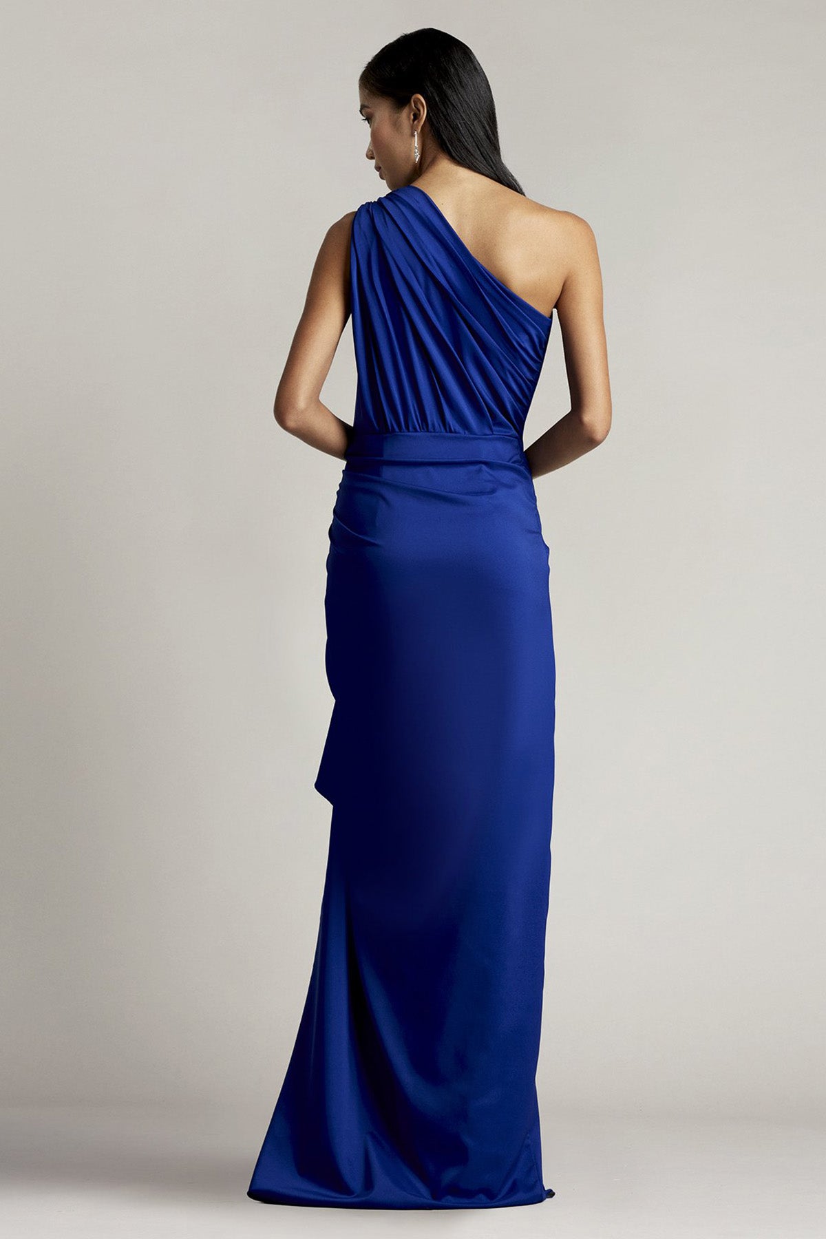 Tadashi Shoji Lena Tek Omuz Maxi Abiye Elbise-Libas Trendy Fashion Store