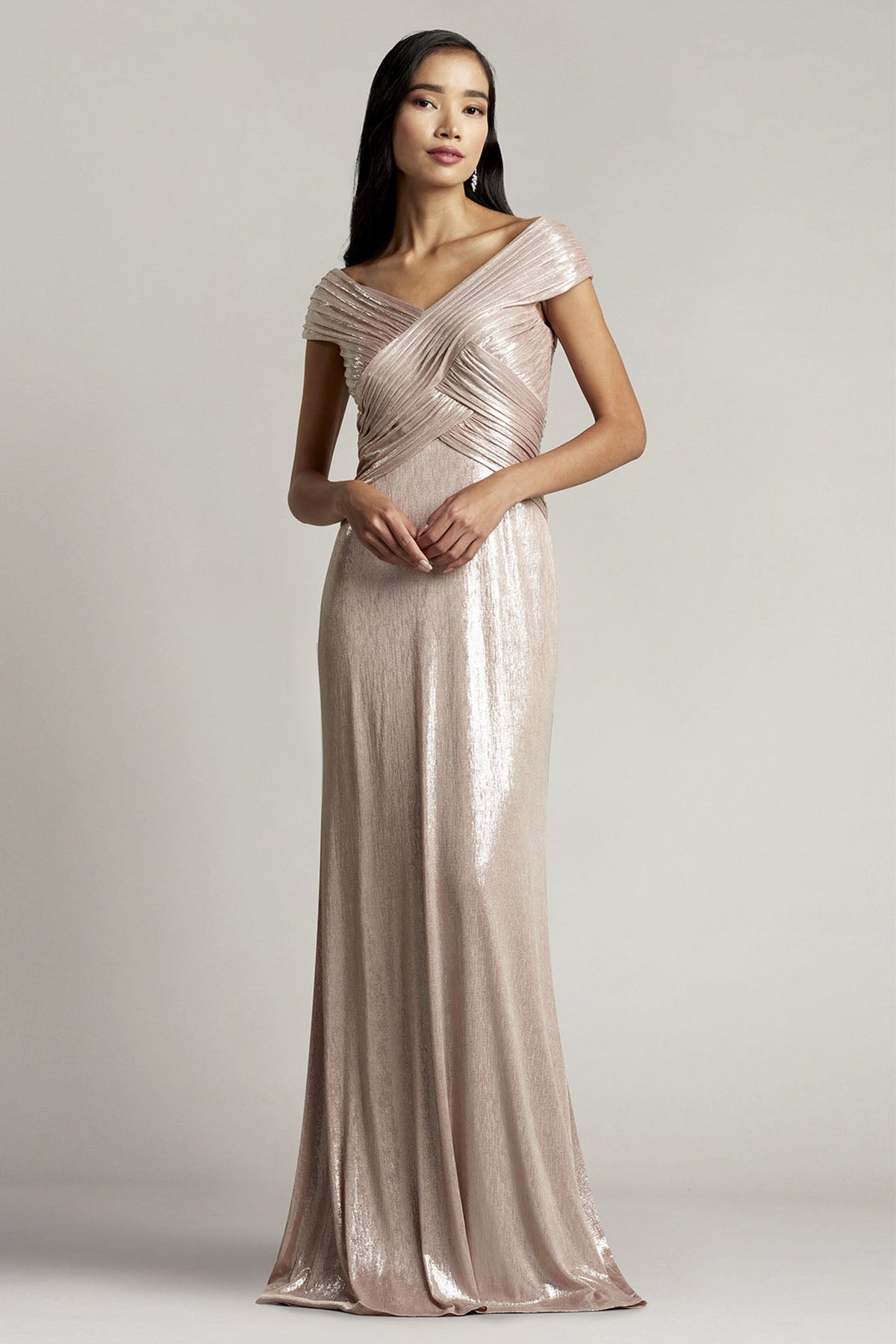 Tadashi Shoji Constance Maxi Abiye Elbise-Libas Trendy Fashion Store