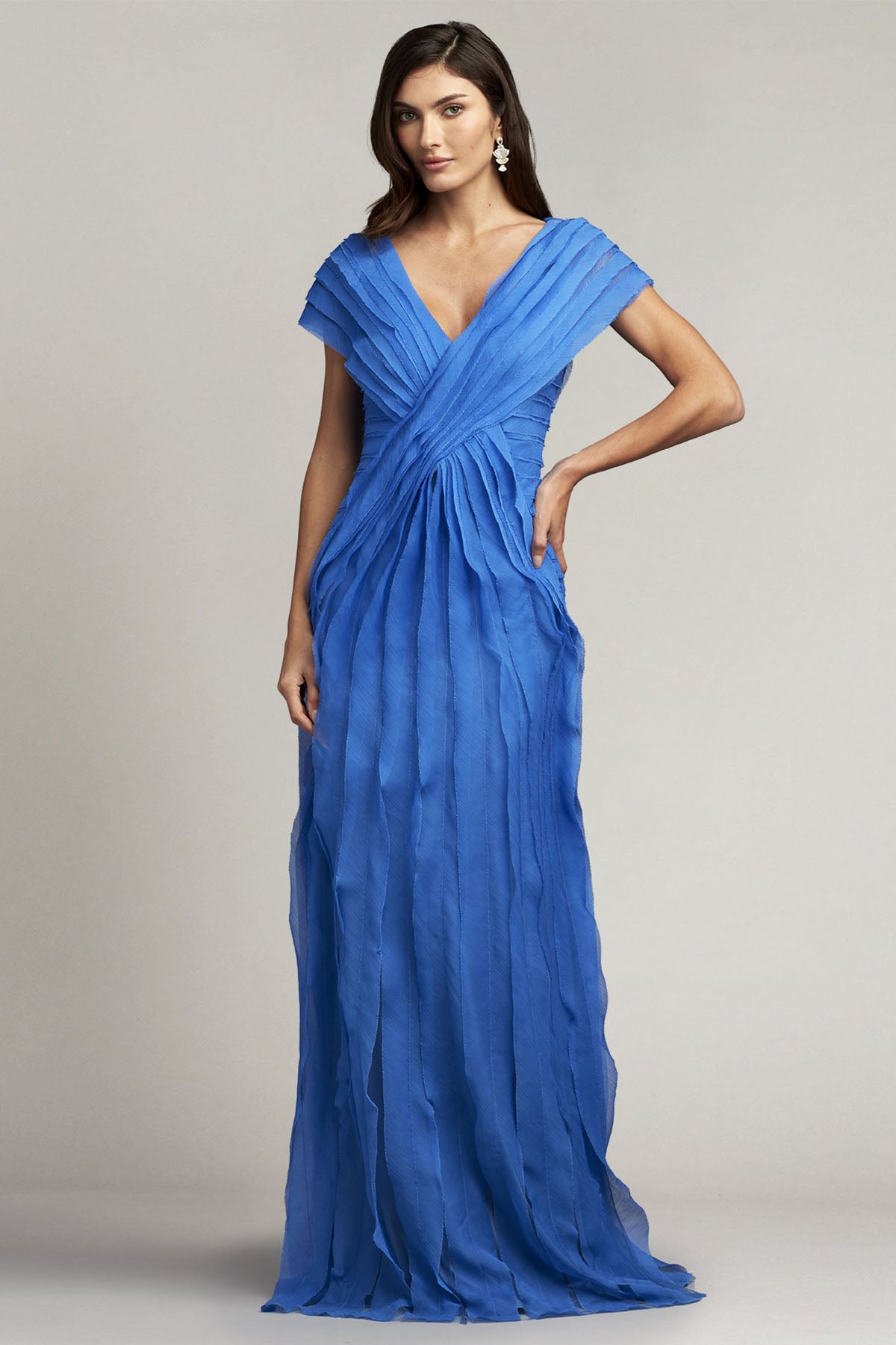 Tadashi Shoji Tipton Maxi Abiye Elbise-Libas Trendy Fashion Store