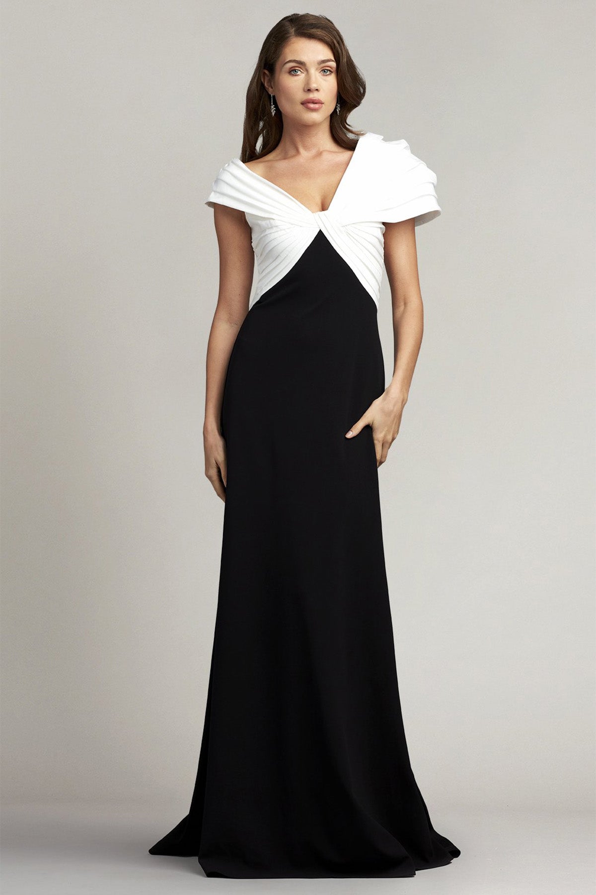 Tadashi Shoji Maxi Abiye Elbise-Libas Trendy Fashion Store