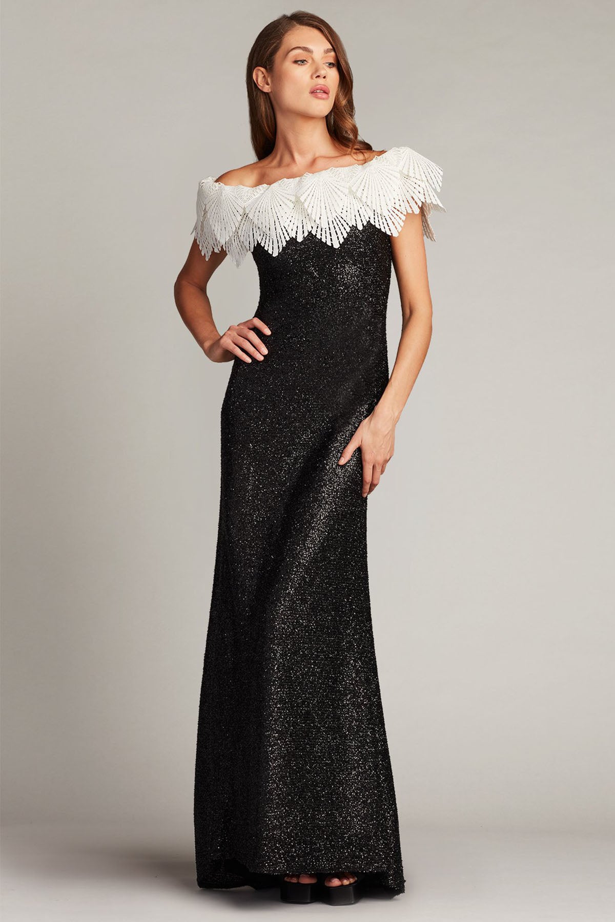 Tadashi Shoji Taj Maxi Abiye Elbise-Libas Trendy Fashion Store