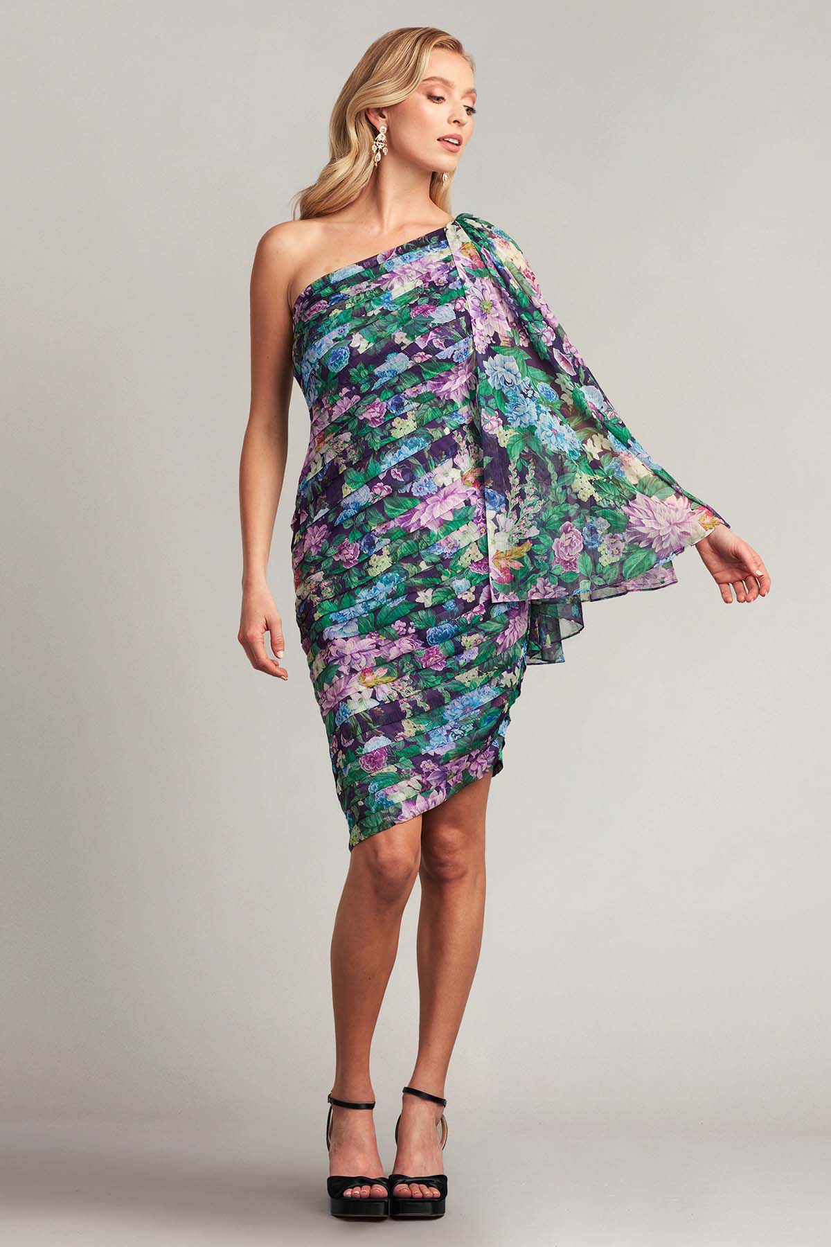 Tadashi Shoji Elena Tek Omuz Dizüstü Abiye Elbise-Libas Trendy Fashion Store