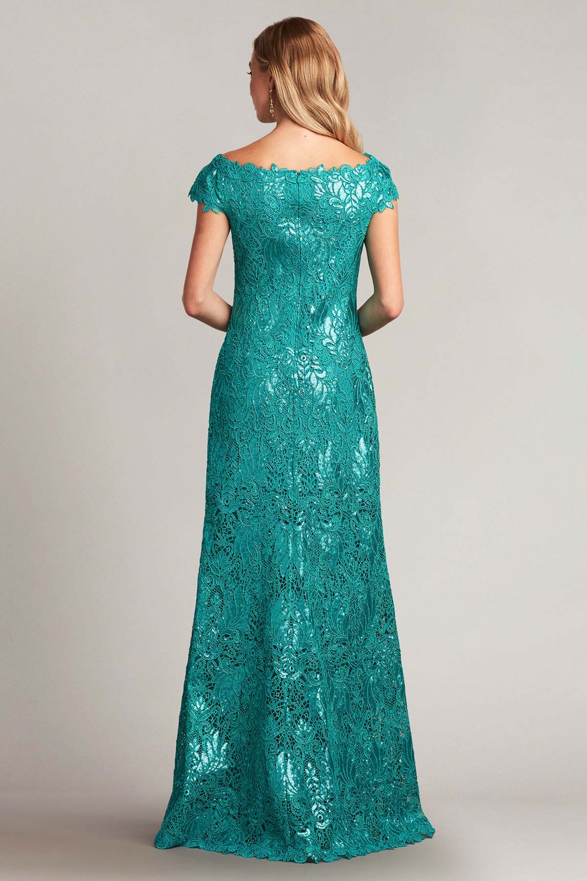 Tadashi Shoji Fisher Maxi Abiye Elbise-Libas Trendy Fashion Store
