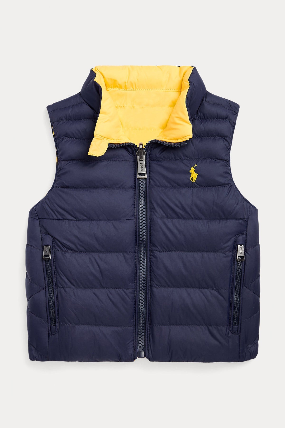 Polo Ralph Lauren Kids 12-18 Aylık Erkek Bebek Çift Taraflı Puffer Yelek
