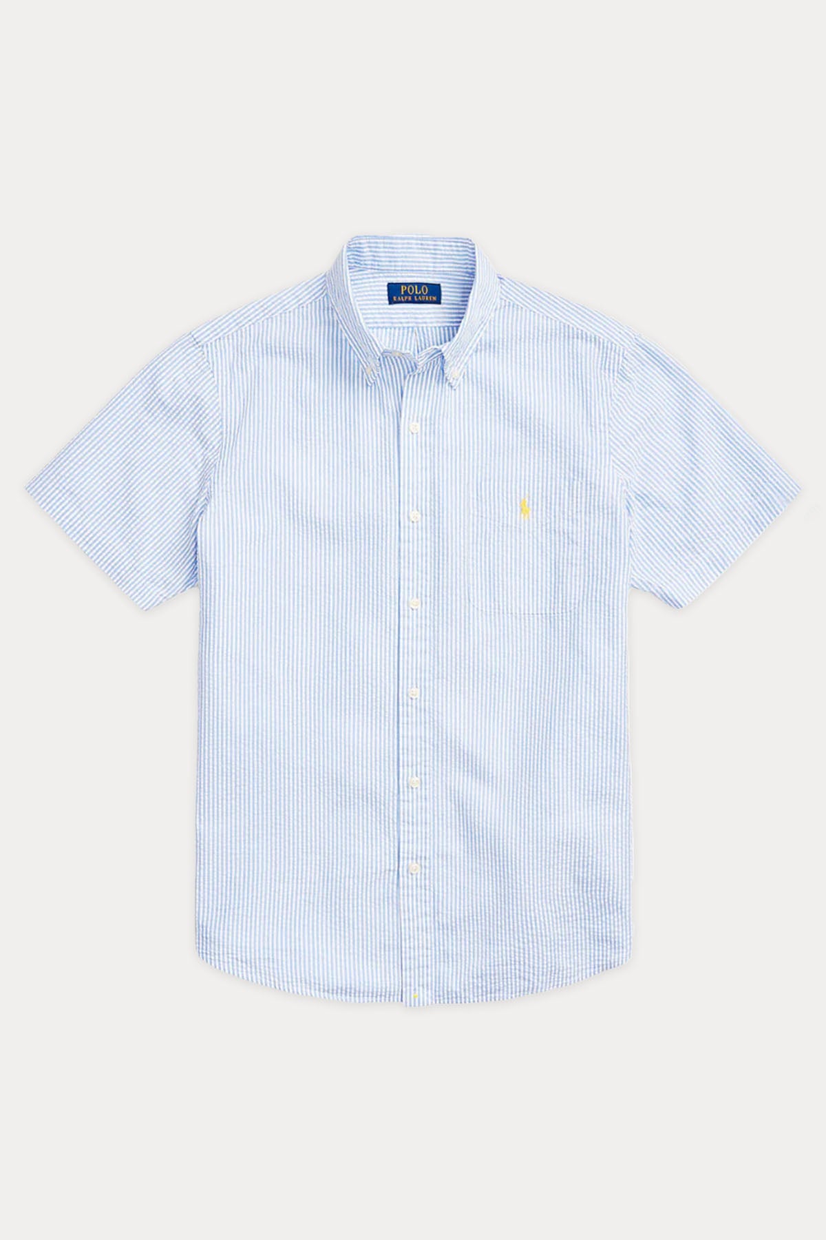 Polo Ralph Lauren Custom Fit Çizgili Gofre Kumaş Gömlek-Libas Trendy Fashion Store