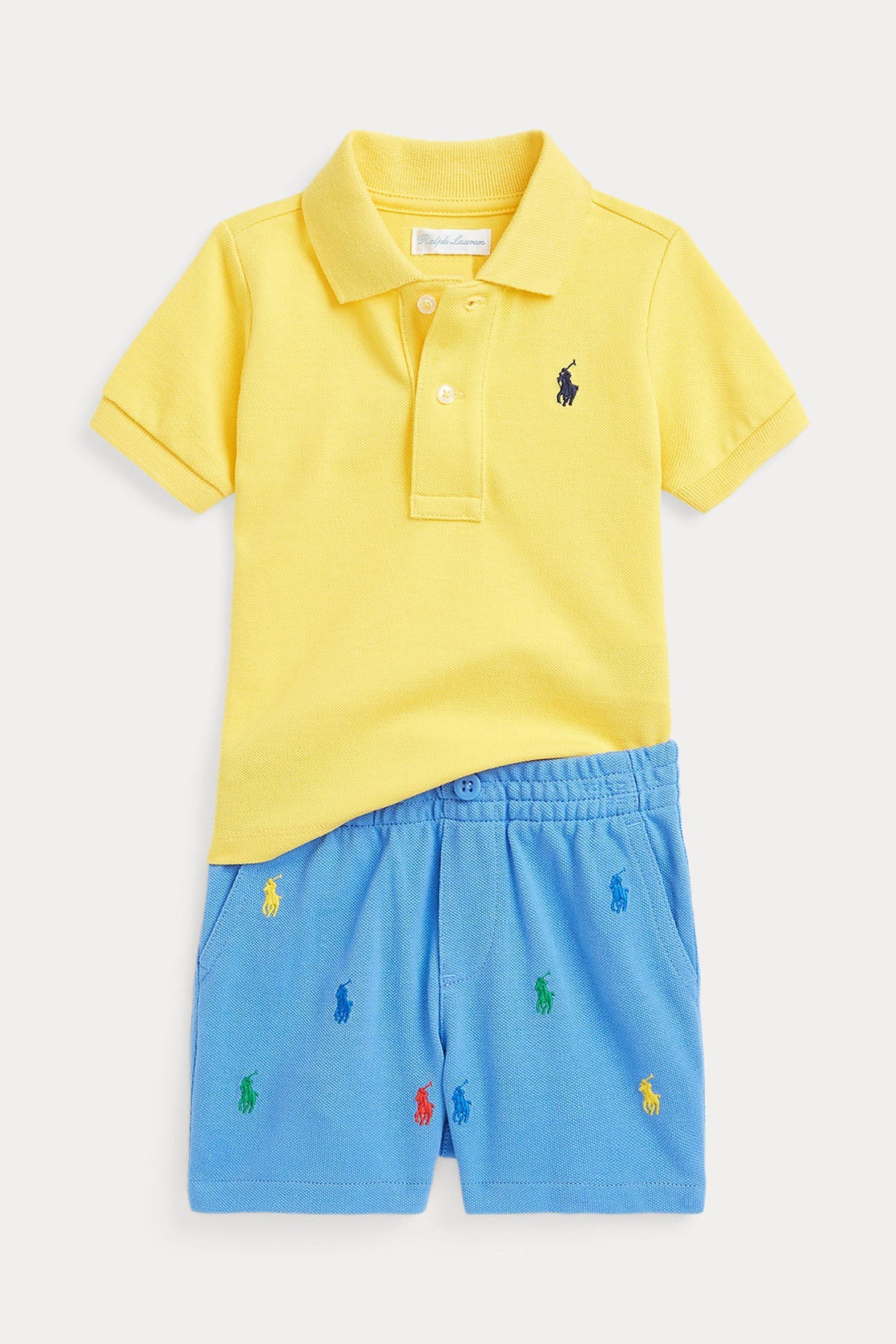 Polo Ralph Lauren Kids 12-18 Aylık Erkek Bebek T-shirt - Şort Set