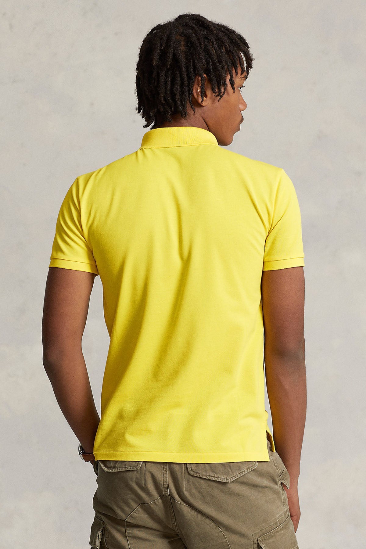 Polo Ralph Lauren Slim Fit Stretch Mesh Polo Yaka T-shirt