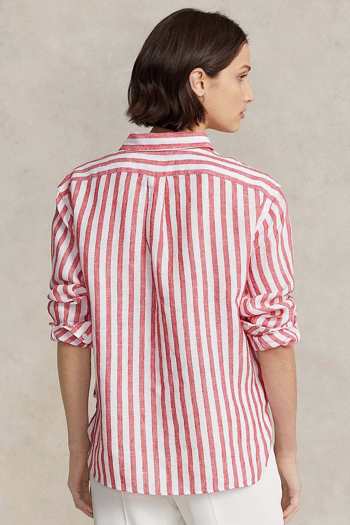Polo Ralph Lauren Çizgili Keten Gömlek-Libas Trendy Fashion Store