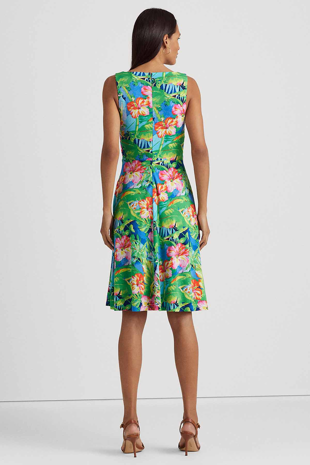 Polo Ralph Lauren V Yaka Desenli Dizüstü Elbise-Libas Trendy Fashion Store