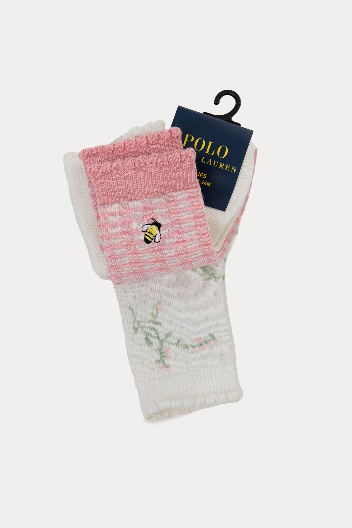 Polo Ralph Lauren Kids 18-24 Aylık Kız Bebek Polo Bear 3'lü Paket Çorap-Libas Trendy Fashion Store
