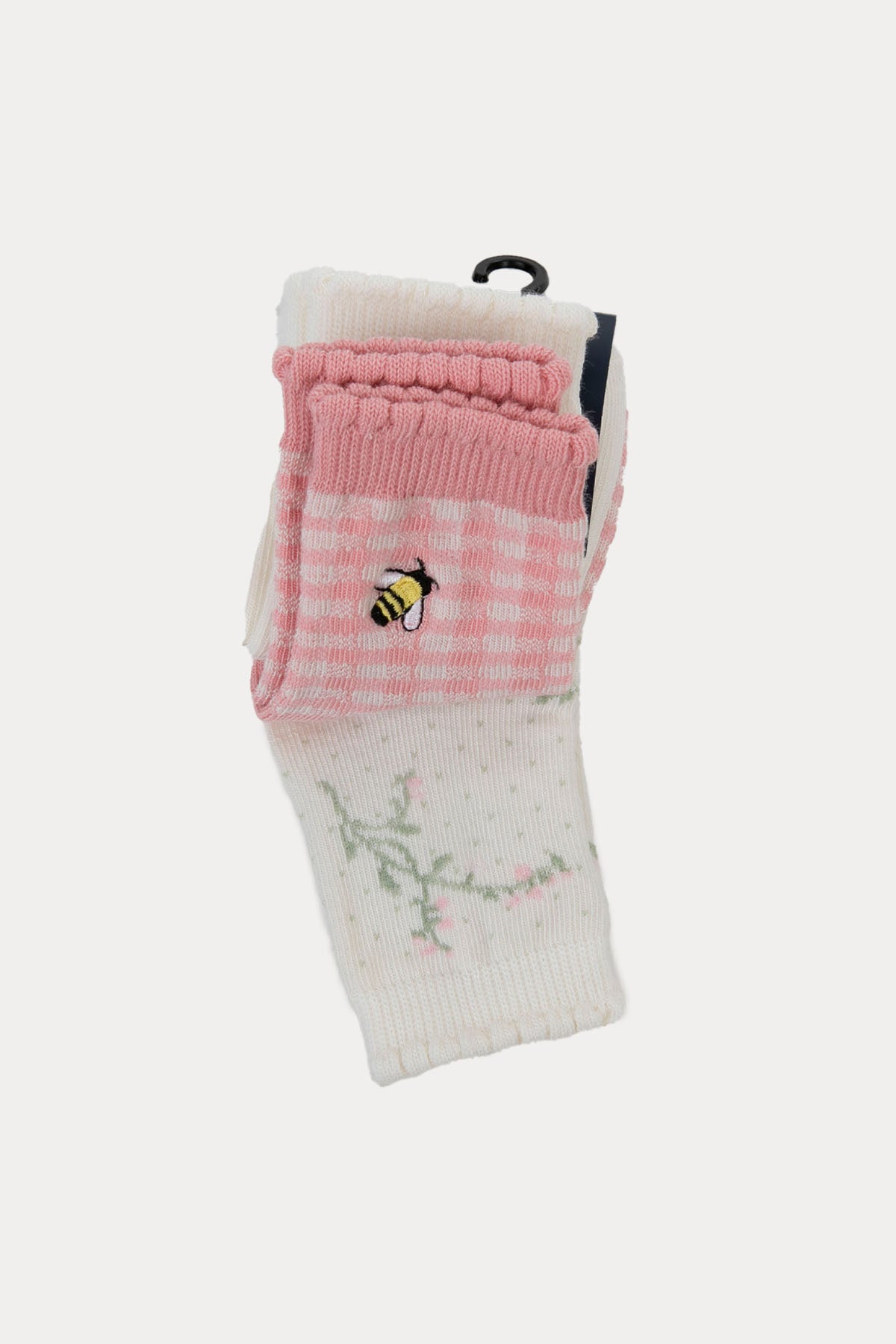 Polo Ralph Lauren Kids 6-12 Aylık Kız Bebek Polo Bear 3'lü Paket Çorap-Libas Trendy Fashion Store