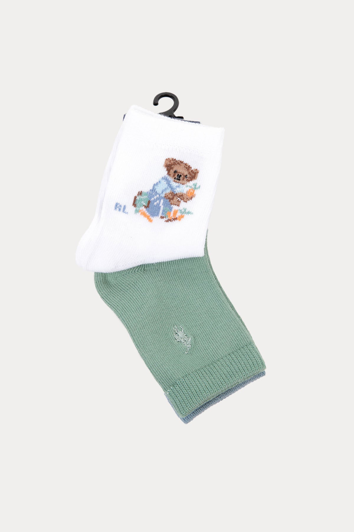 Polo Ralph Lauren Kids 18-24 Aylık Erkek Bebek Polo Bear 3'lü Paket Çorap-Libas Trendy Fashion Store