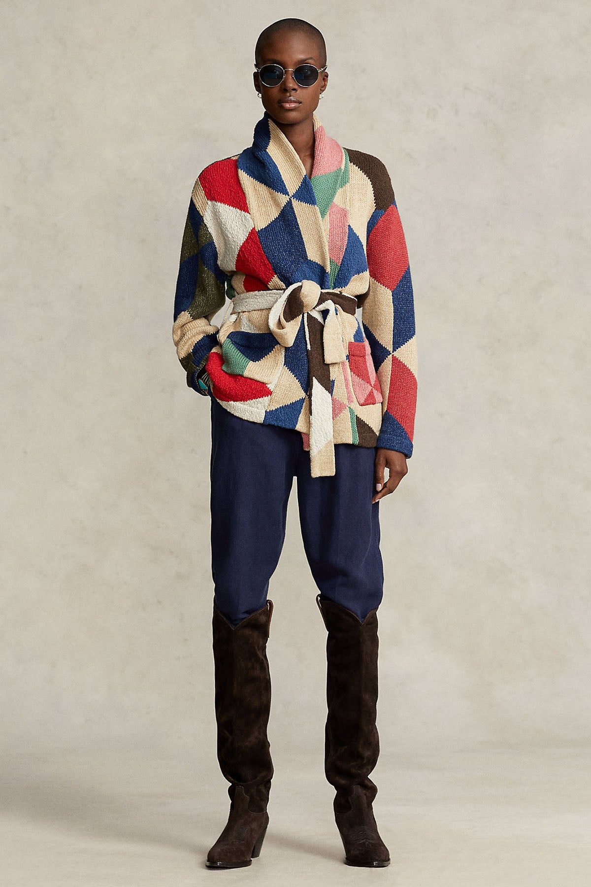 Polo Ralph Lauren Renkli Örgü Ketenli Ceket-Libas Trendy Fashion Store