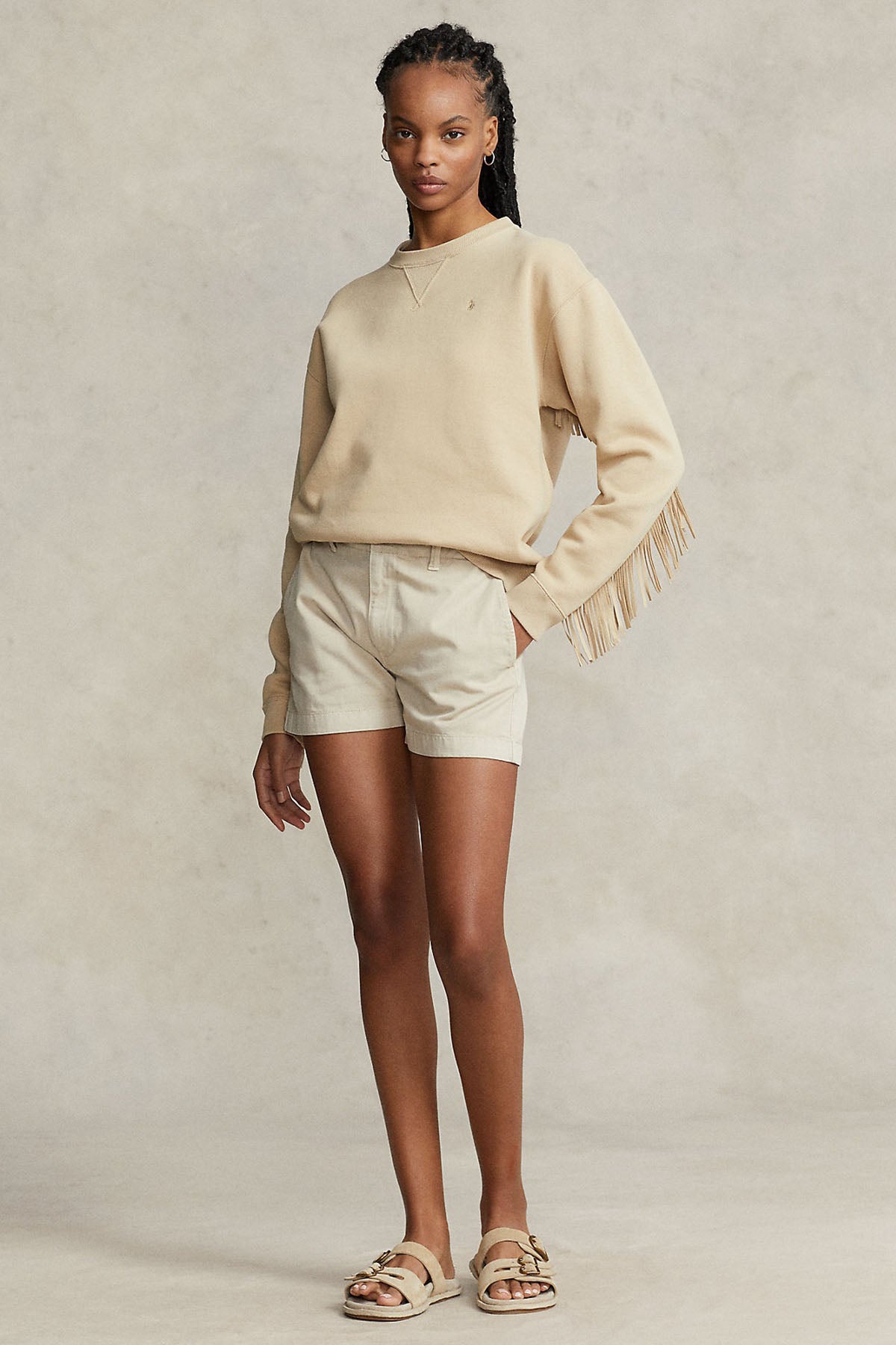 Polo Ralph Lauren Süet Püsküllü Şardonlu Sweatshirt-Libas Trendy Fashion Store