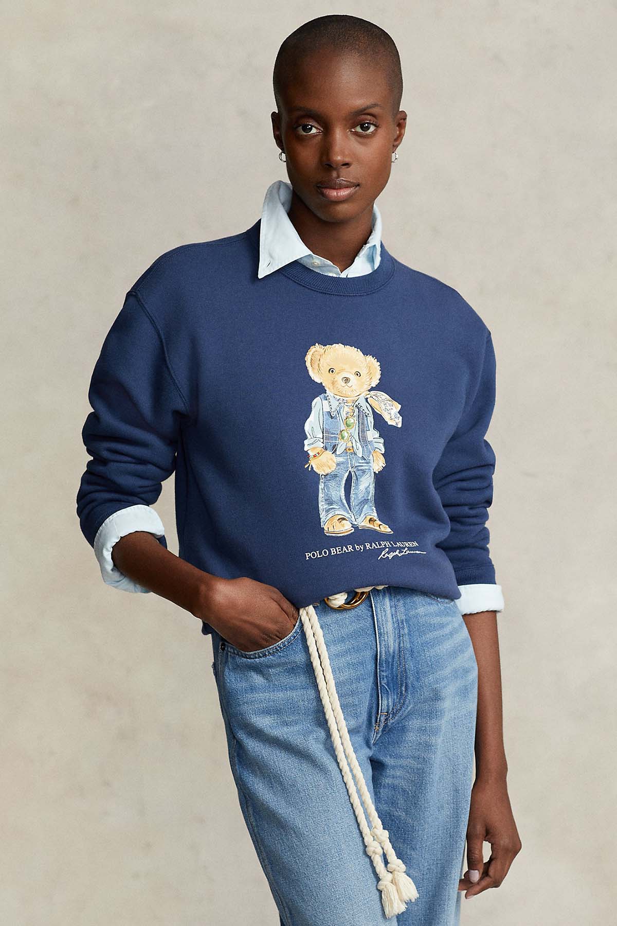 Polo Ralph Lauren Şardonlu Polo Bear Sweatshirt-Libas Trendy Fashion Store