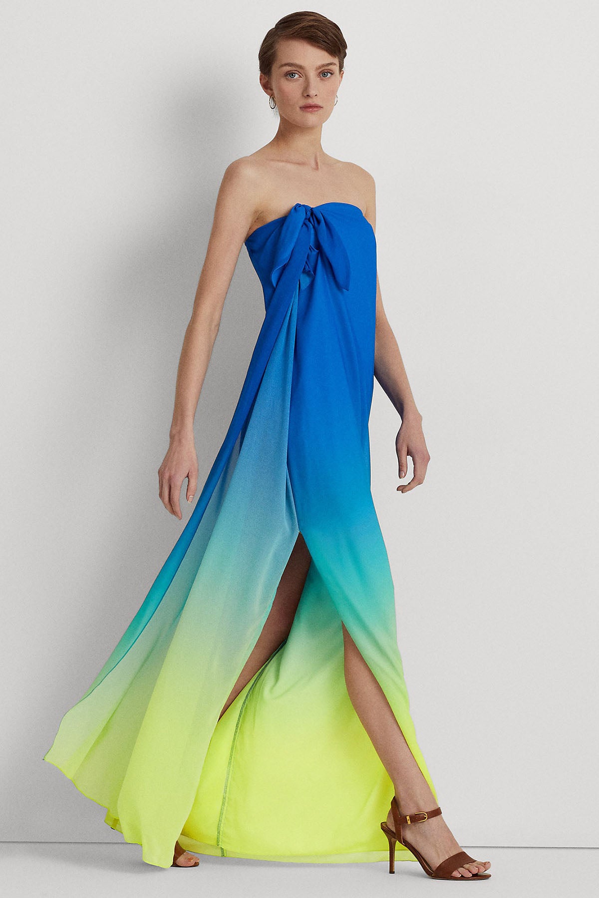 Polo Ralph Lauren Straplez Maxi Abiye Elbise-Libas Trendy Fashion Store