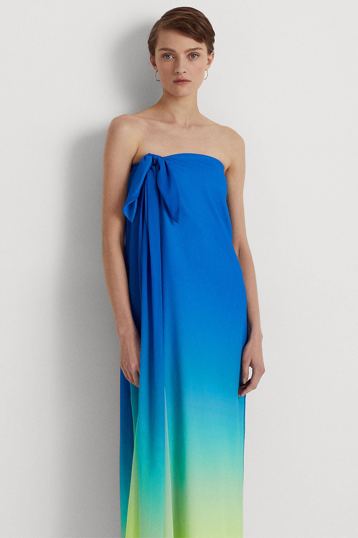 Polo Ralph Lauren Straplez Maxi Abiye Elbise-Libas Trendy Fashion Store