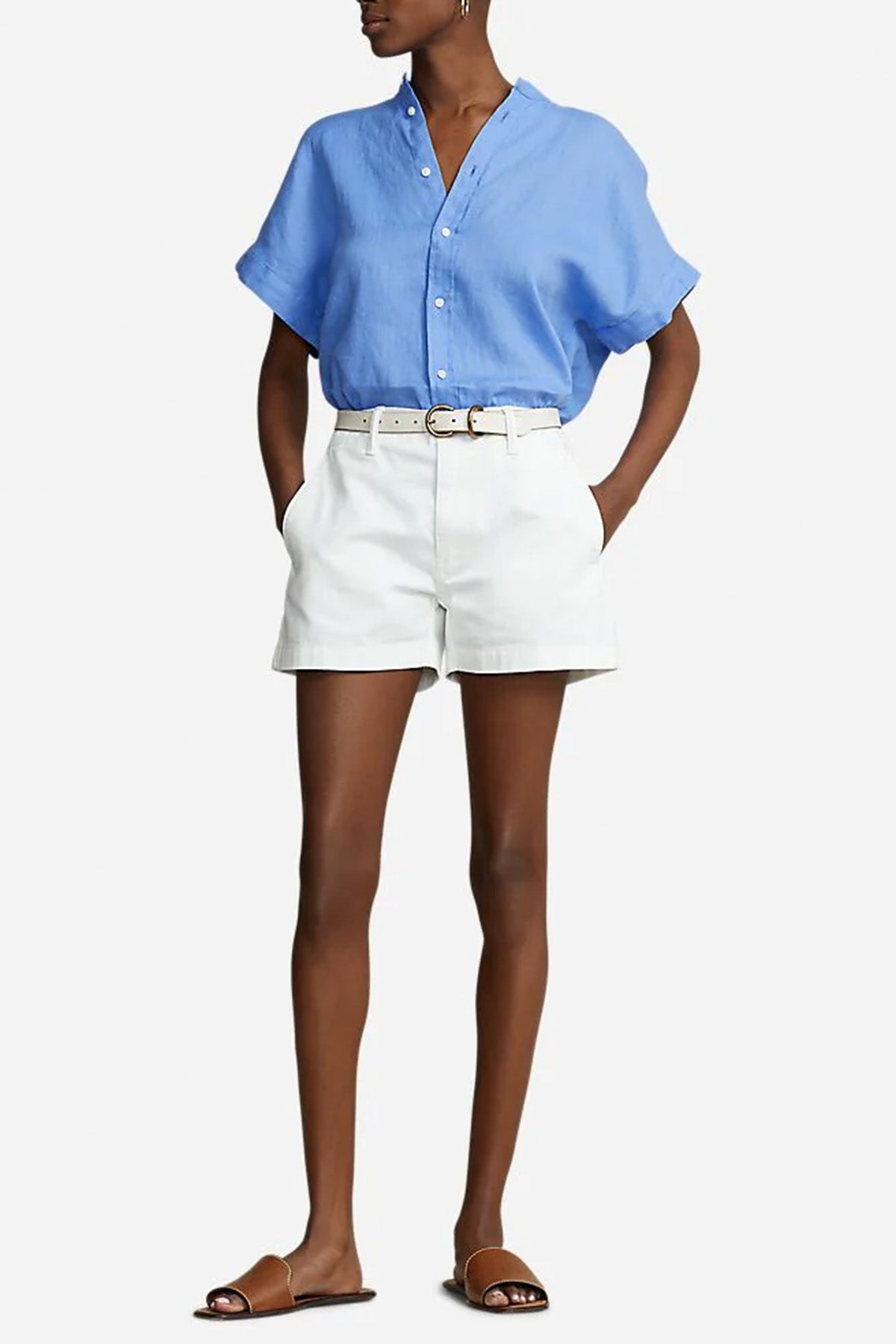 Polo Ralph Lauren Hakim Yaka Keten Gömlek-Libas Trendy Fashion Store