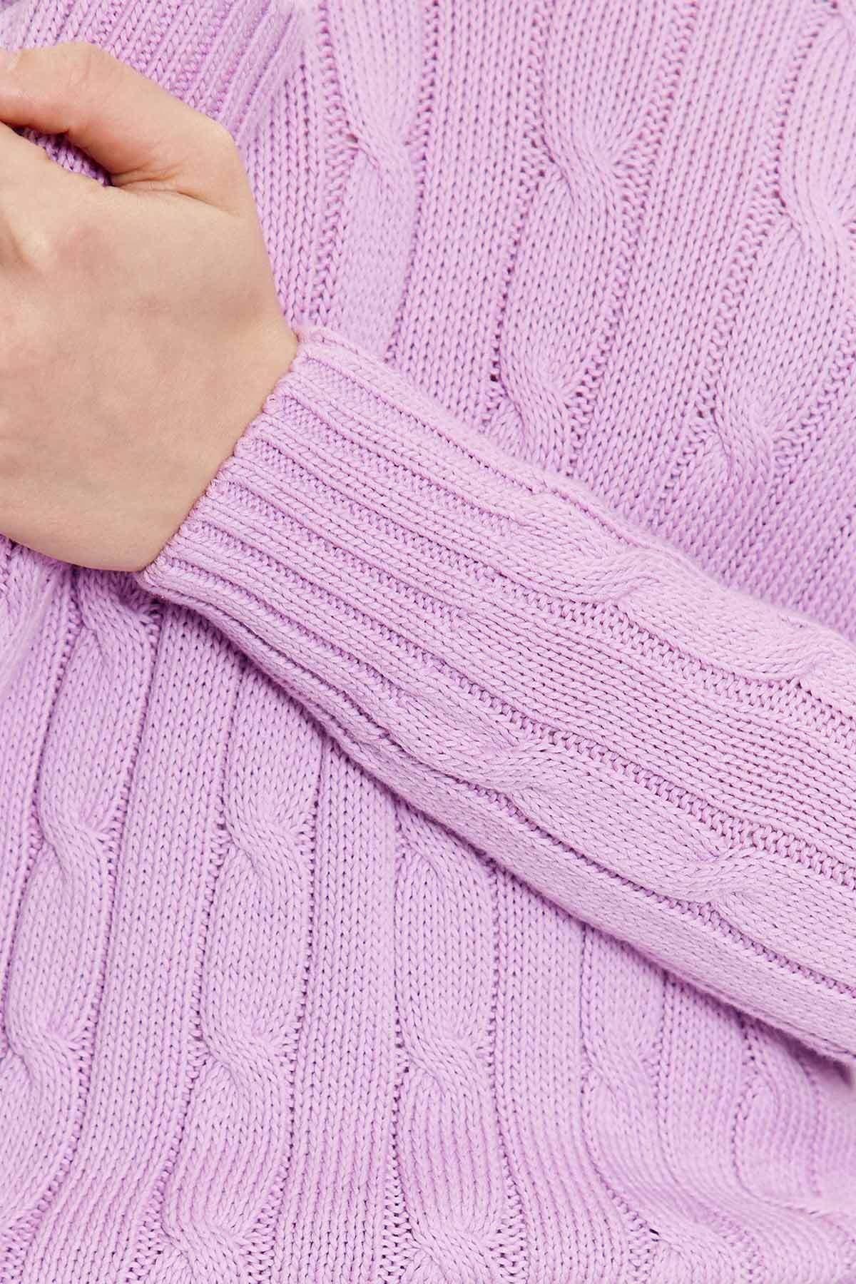 Polo Ralph Lauren Pima Cotton Slim Fit V Yaka Saç Örgü Triko-Libas Trendy Fashion Store