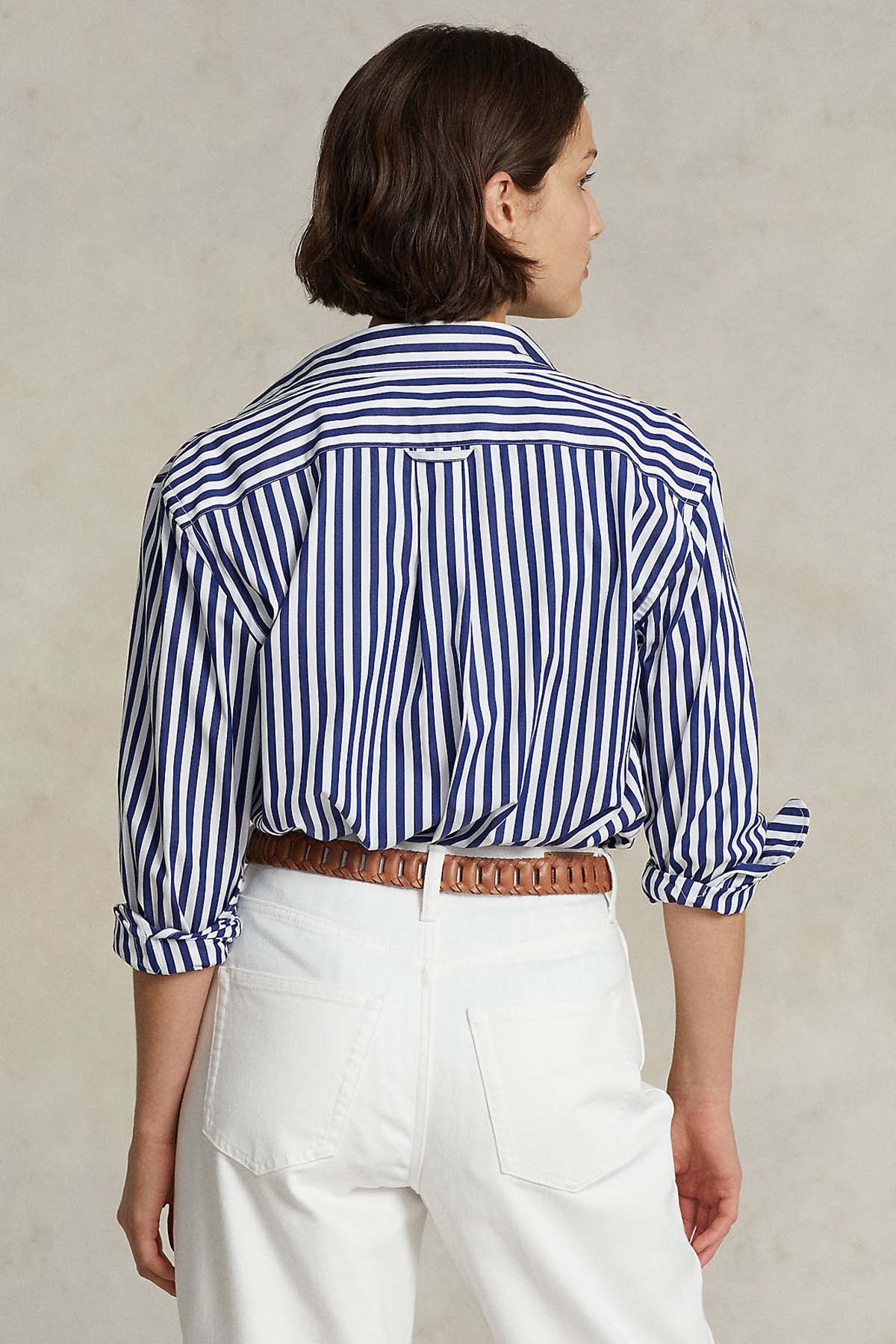 Polo Ralph Lauren Geniş Kesim Çizgili Gömlek-Libas Trendy Fashion Store