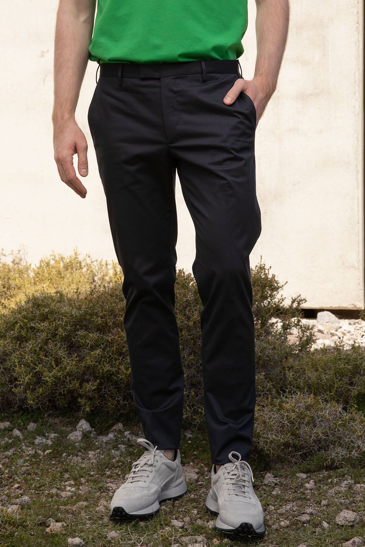 Pantaloni Torino Skinny Fit Yandan Cepli Streç Pantolon