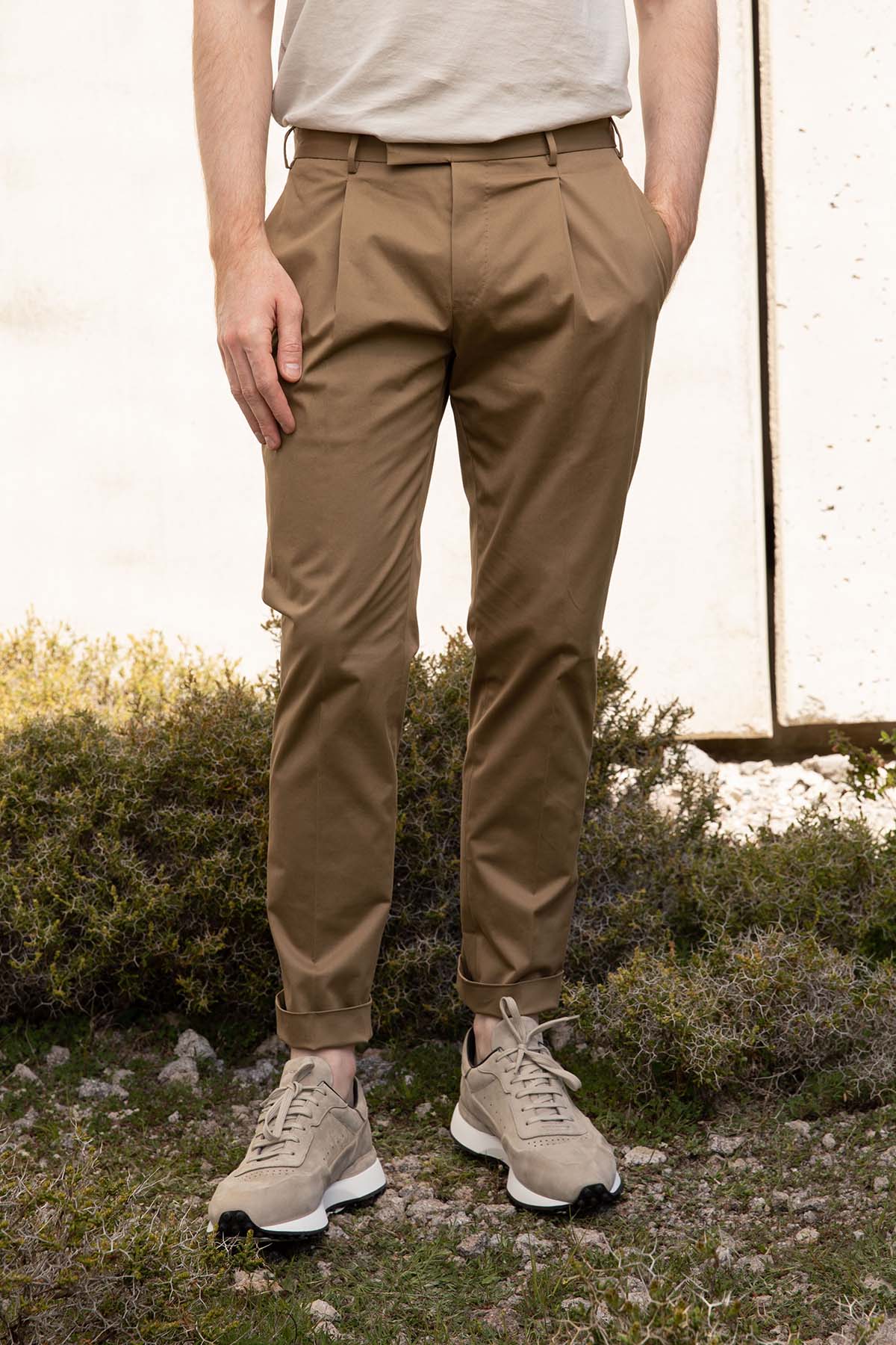 Pantaloni Torino Undici Tek Pileli Streç Pantolon