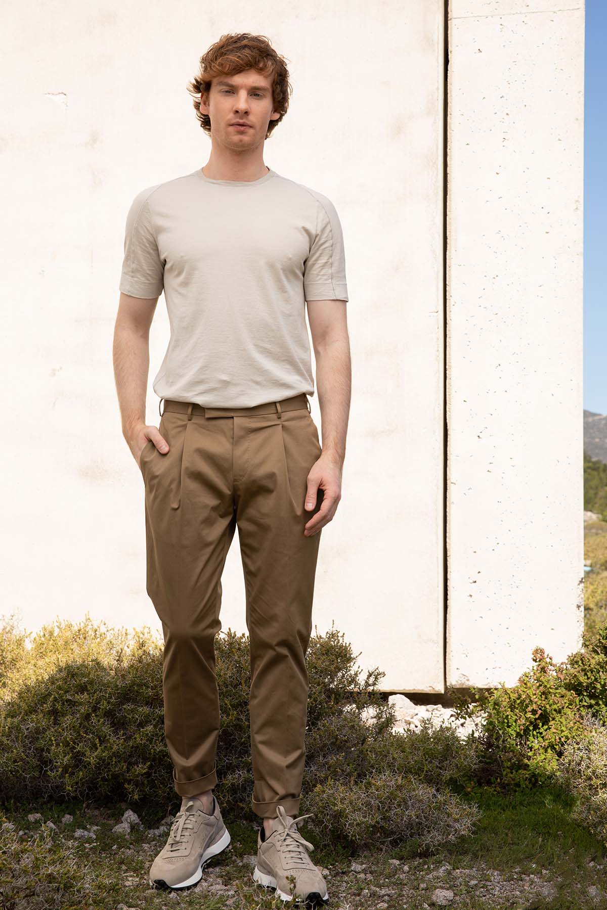 Pantaloni Torino Undici Tek Pileli Streç Pantolon