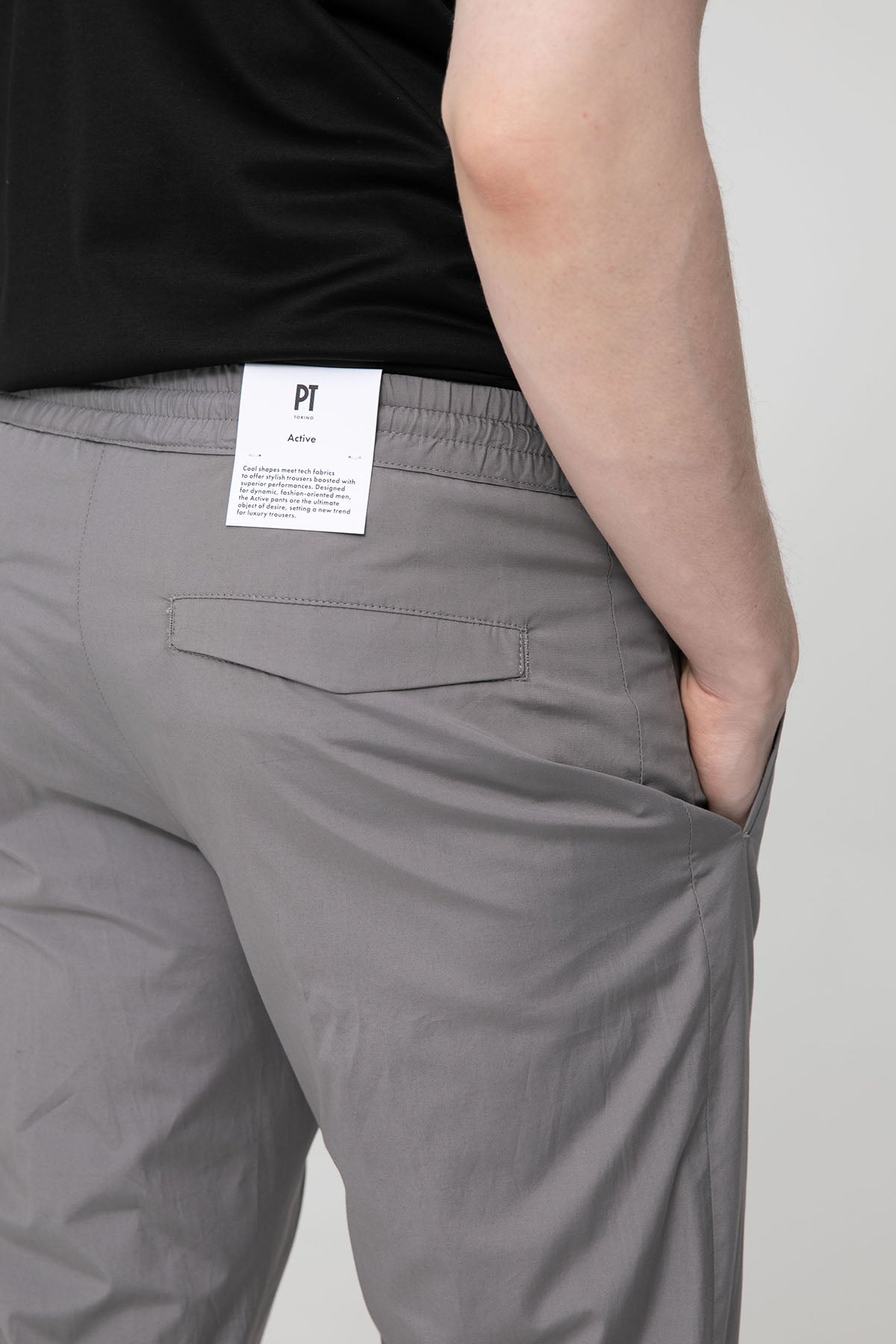 Pantaloni Torino Omega Slim Fit Beli Lastikli Streç Pantolon