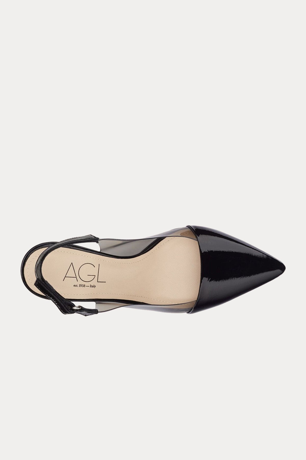 Agl Crystal Ide Şeffaf Detaylı Topuklu Deri Ayakkabı