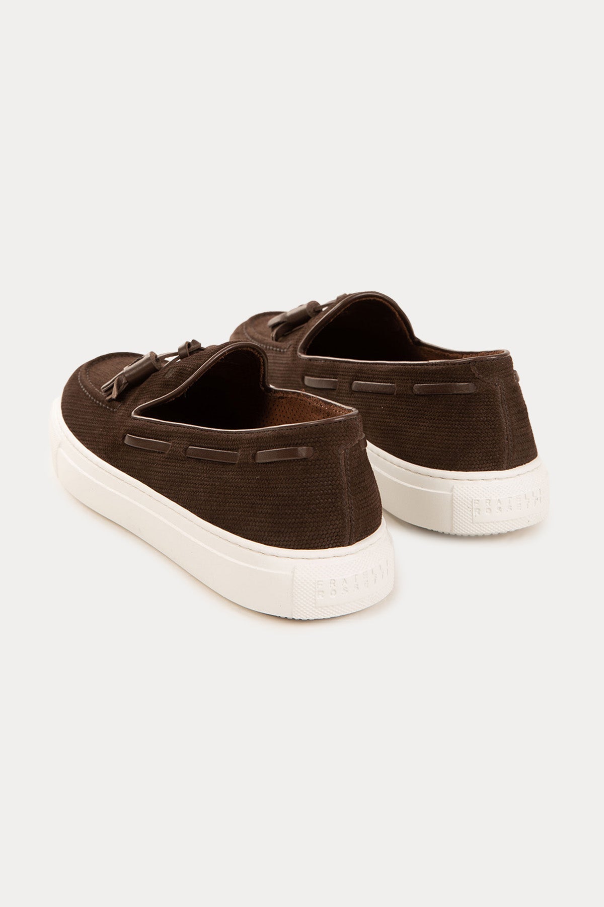 Fratelli Rossetti Örgü Deri Püsküllü Loafer Ayakkabı