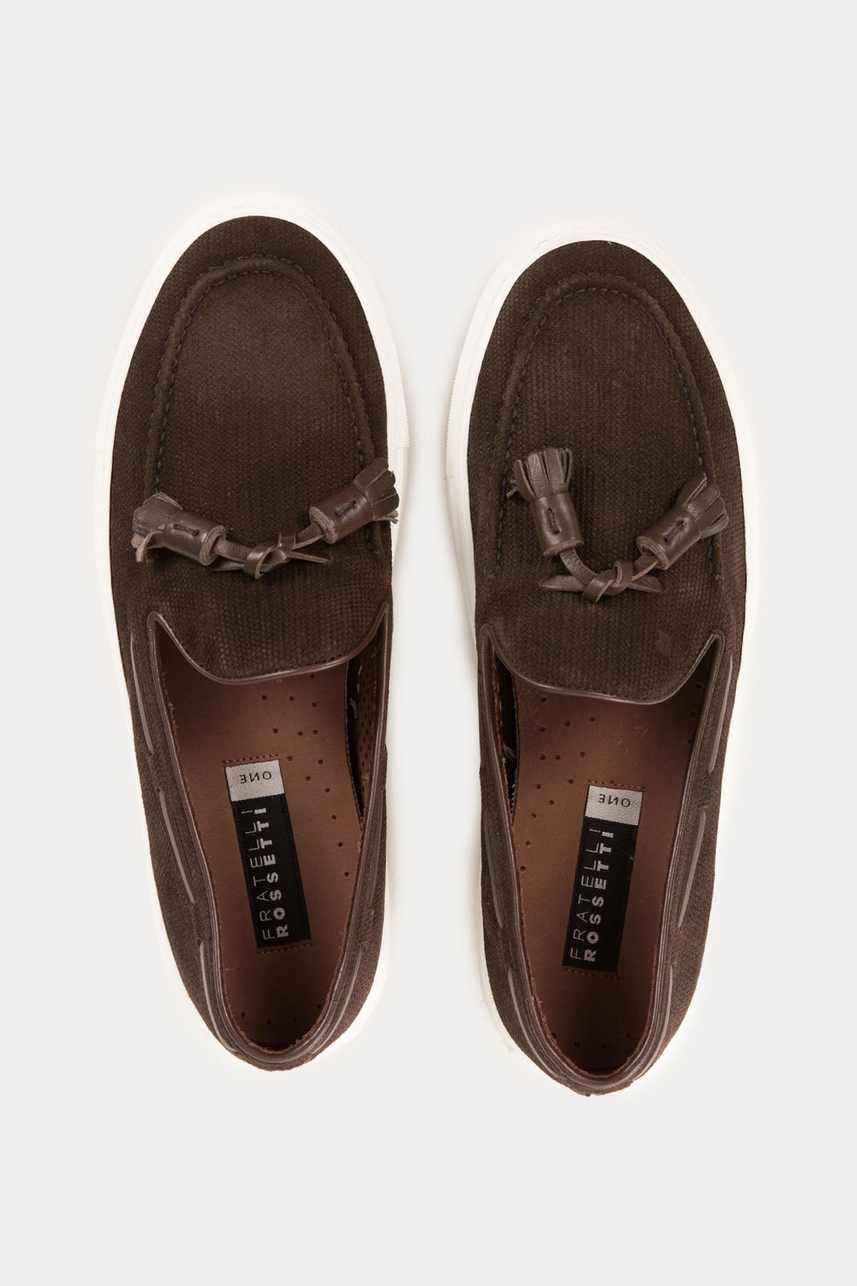 Fratelli Rossetti Örgü Deri Püsküllü Loafer Ayakkabı