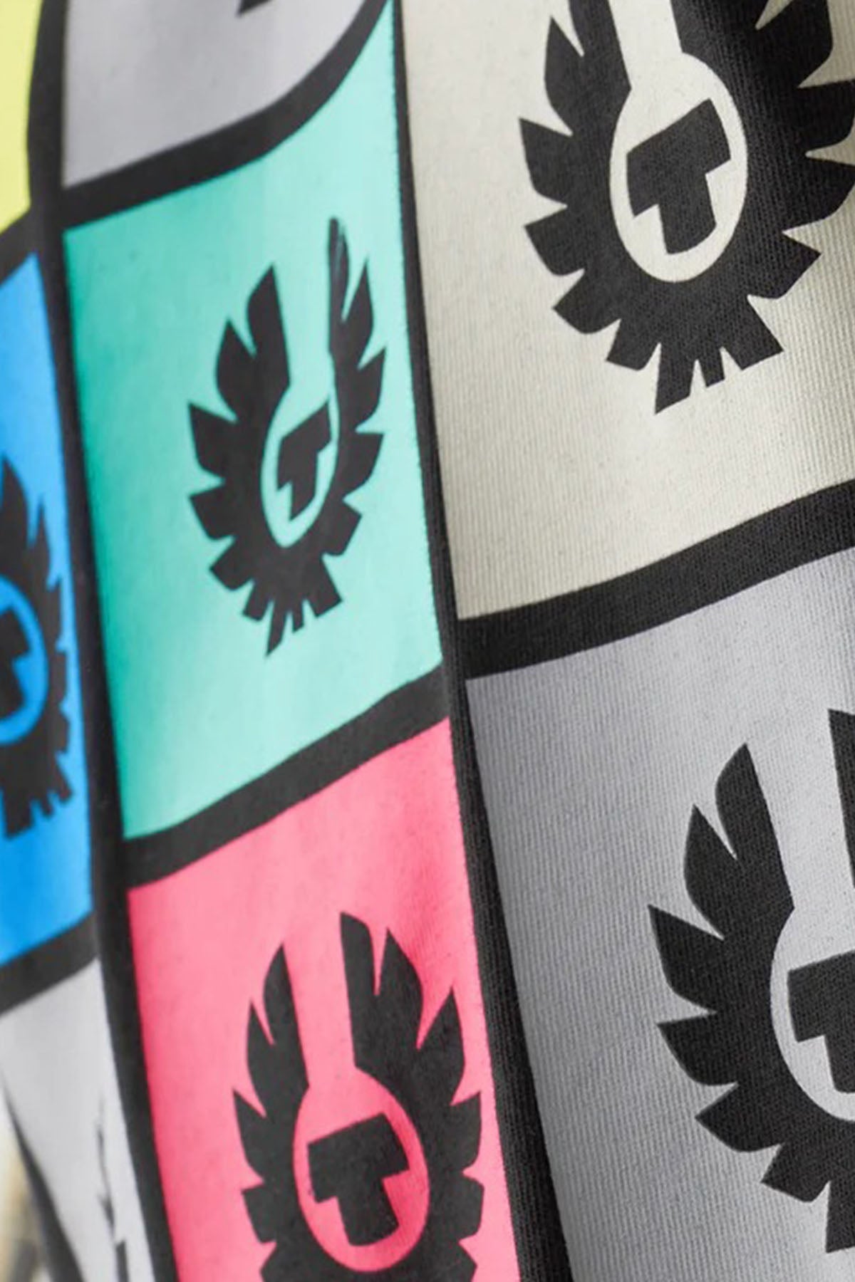 Belstaff Tile Yuvarlak Yaka Renkli Logolu T-shirt