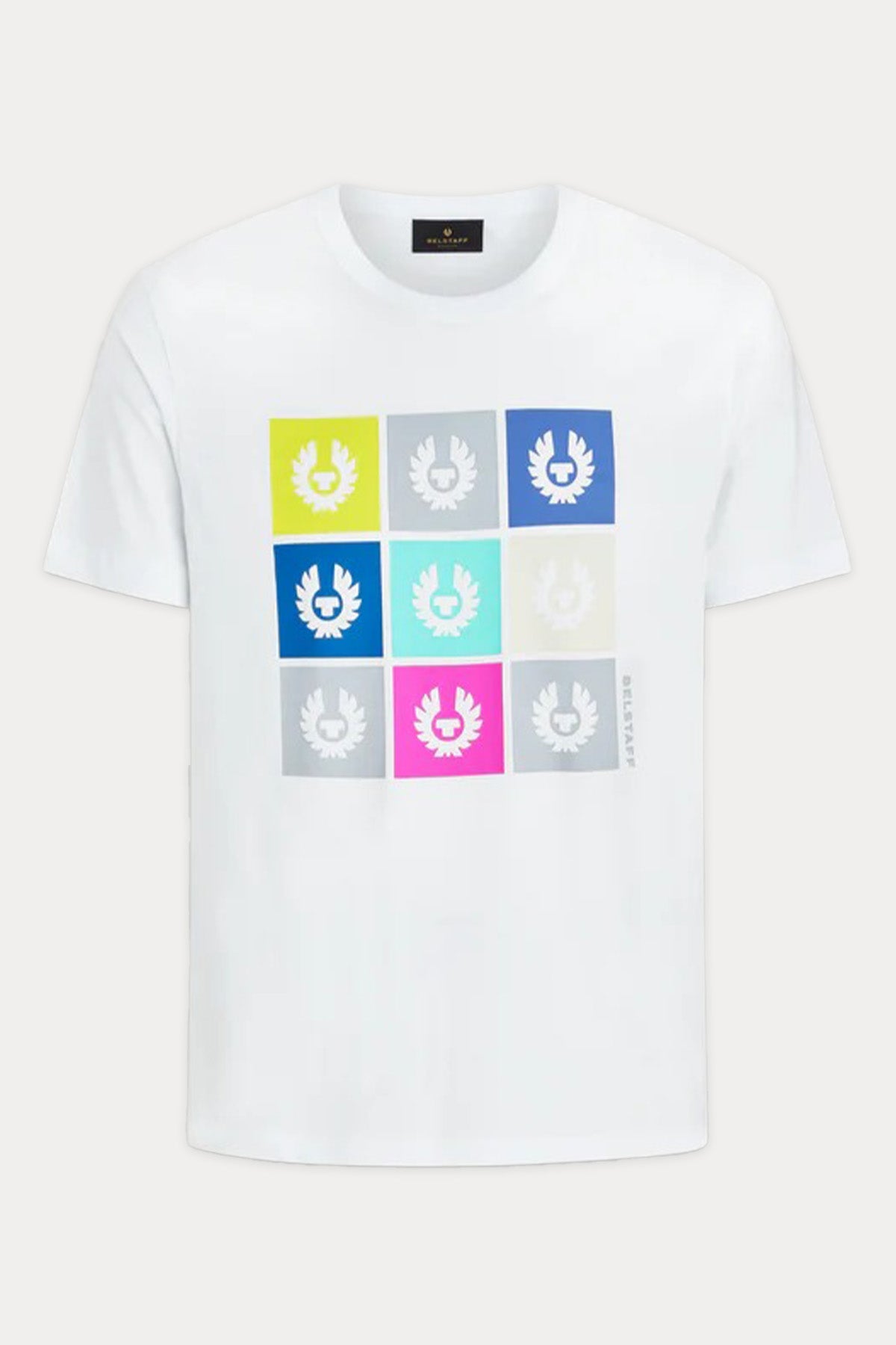 Belstaff Tile Yuvarlak Yaka Renkli Logolu T-shirt